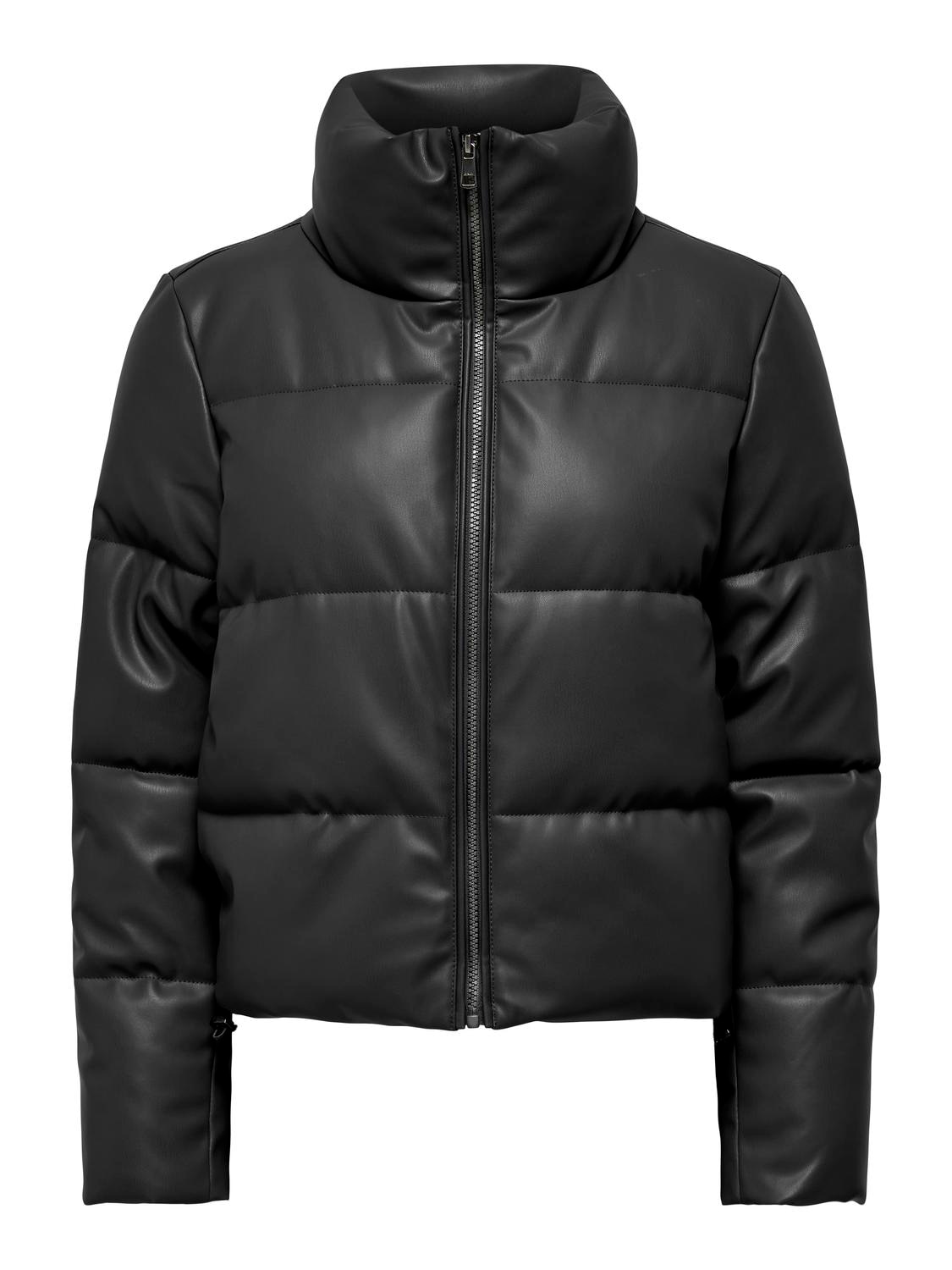 ONLY Steppjacke »ONLELSIE FAUX LEATHER PUFFER JKT CC OTW«, ohne Kapuze