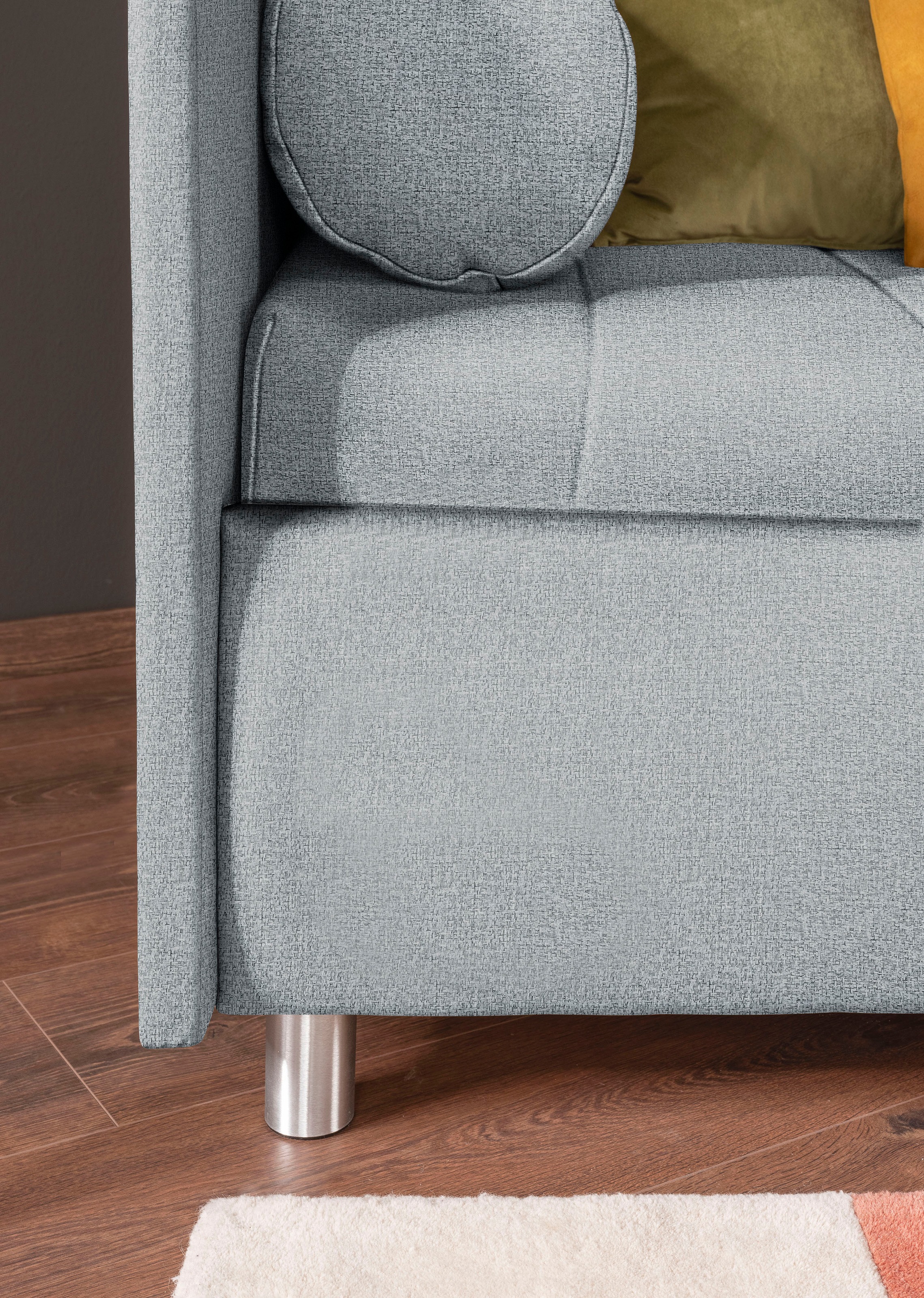 alina Schlafsofa »Kiana«, mit Bettkasten und Zierkissen, Liegefläche 90/200 cm oder 100/200 cm