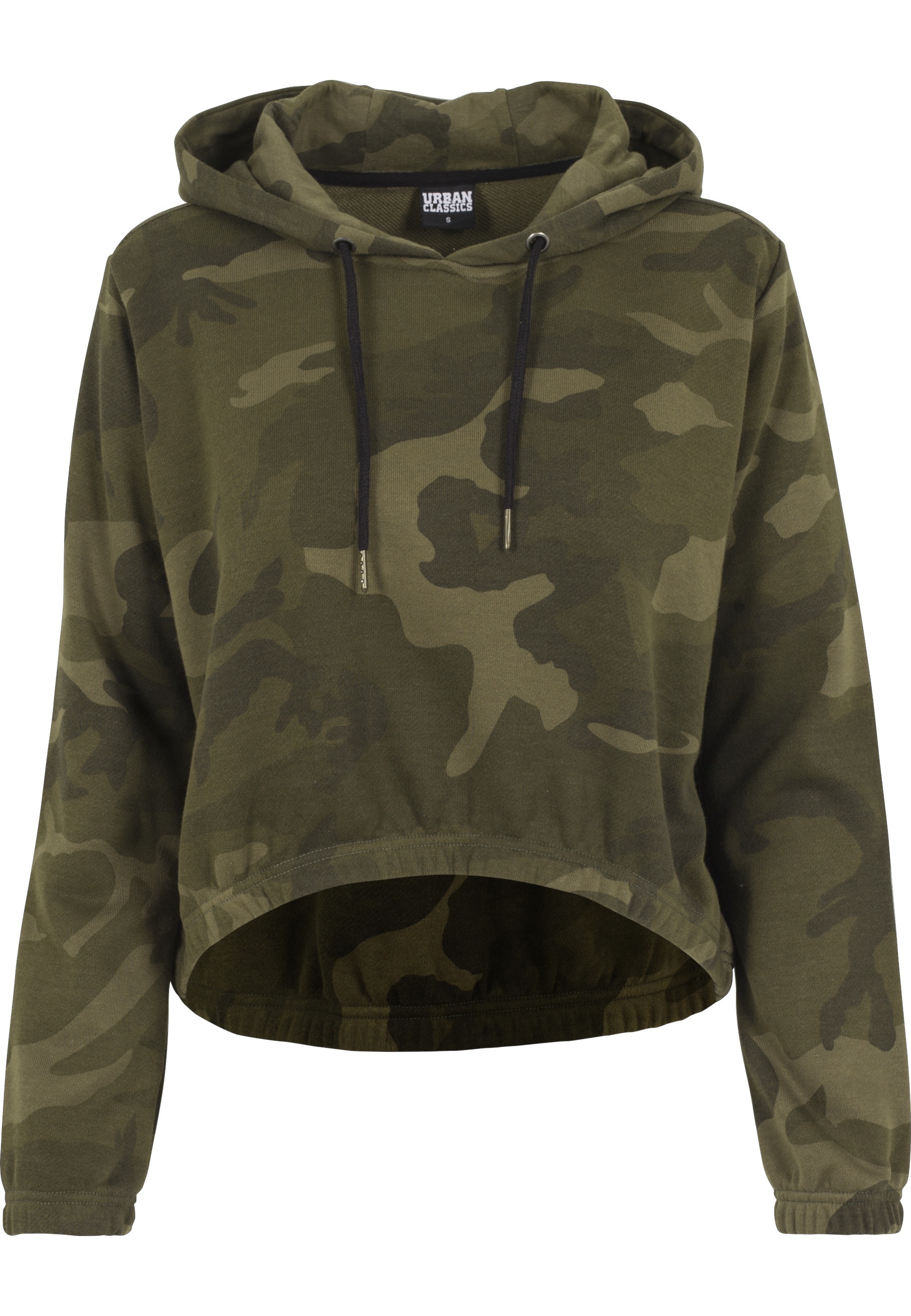 URBAN CLASSICS Rundhalspullover "Urban Classics Damen Ladies Camo Cropped H günstig online kaufen
