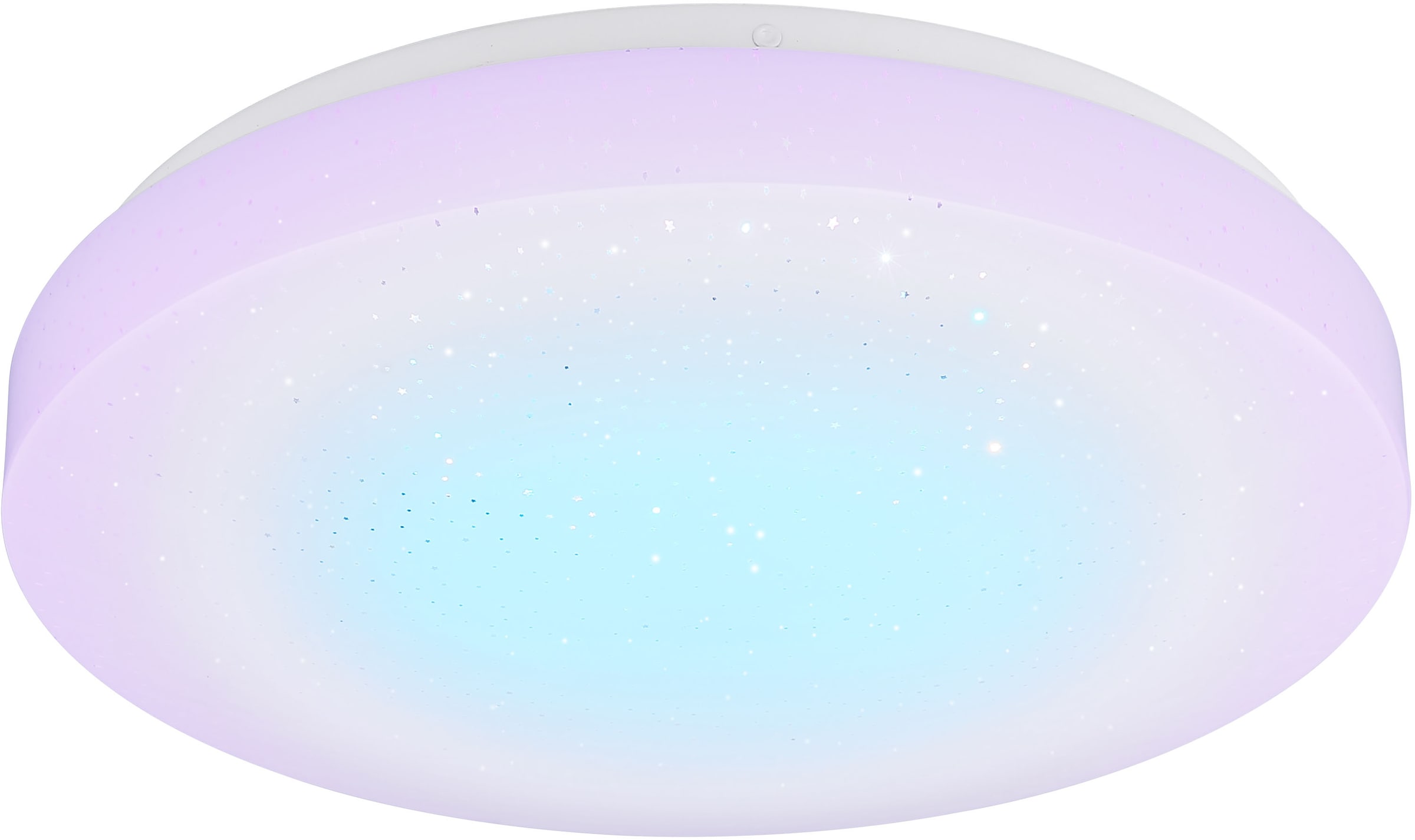 GLOBO LIGHTING LED Deckenleuchte »WARATA«, Leuchtmittel LED-Modul | LED fest integriert, Deckenlampe/rund/Wohnzimmer/Schlafzimmer/Farben: rot-grün-blau