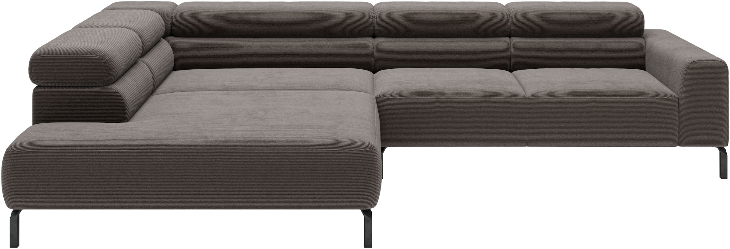 Home affaire Ecksofa "Antonelli, L-Form, incl. Kopfteilverstellung, Breite 312 cm" wahlweise elektrische Sitztiefenverstellung