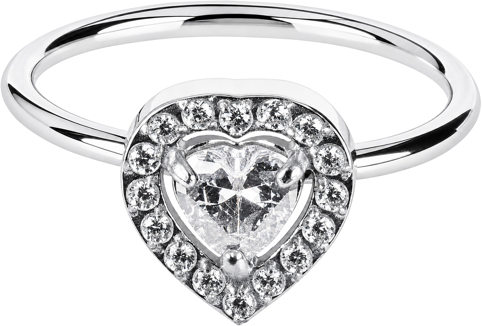 Jacques Lemans Fingerring »Herz« mit Zirkonia (synth.)