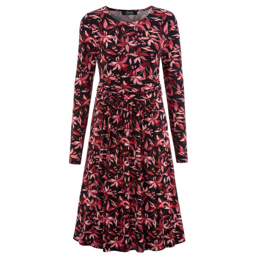 Aniston SELECTED Jerseykleid, mit harmonischem Blumendruck
