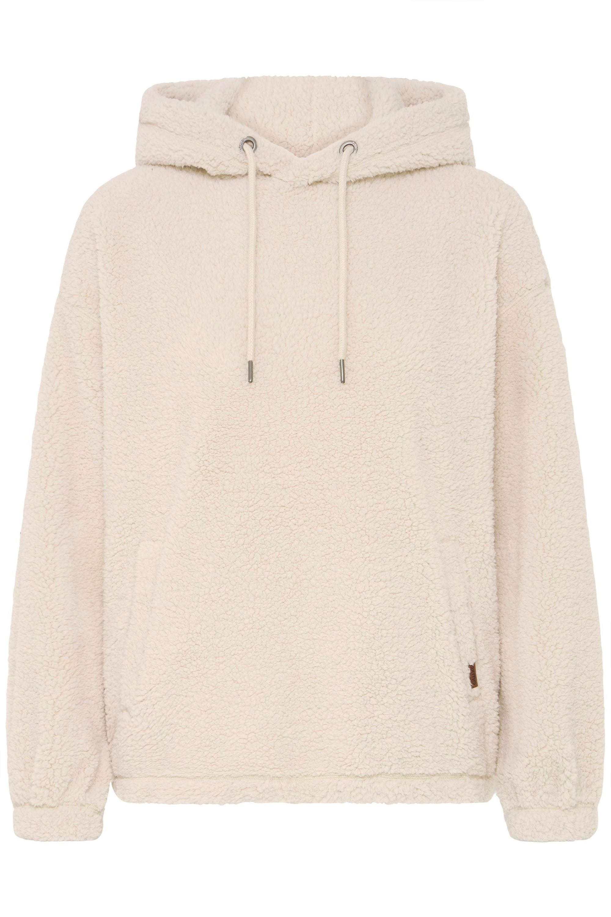 Kapuzenpullover OXMO "Kapuzenpullover OXBERINA", Damen, Gr. XXL, beige (oatmeal), Obermaterial: 100% Polyester PES., Pullover Kapuzenpullover