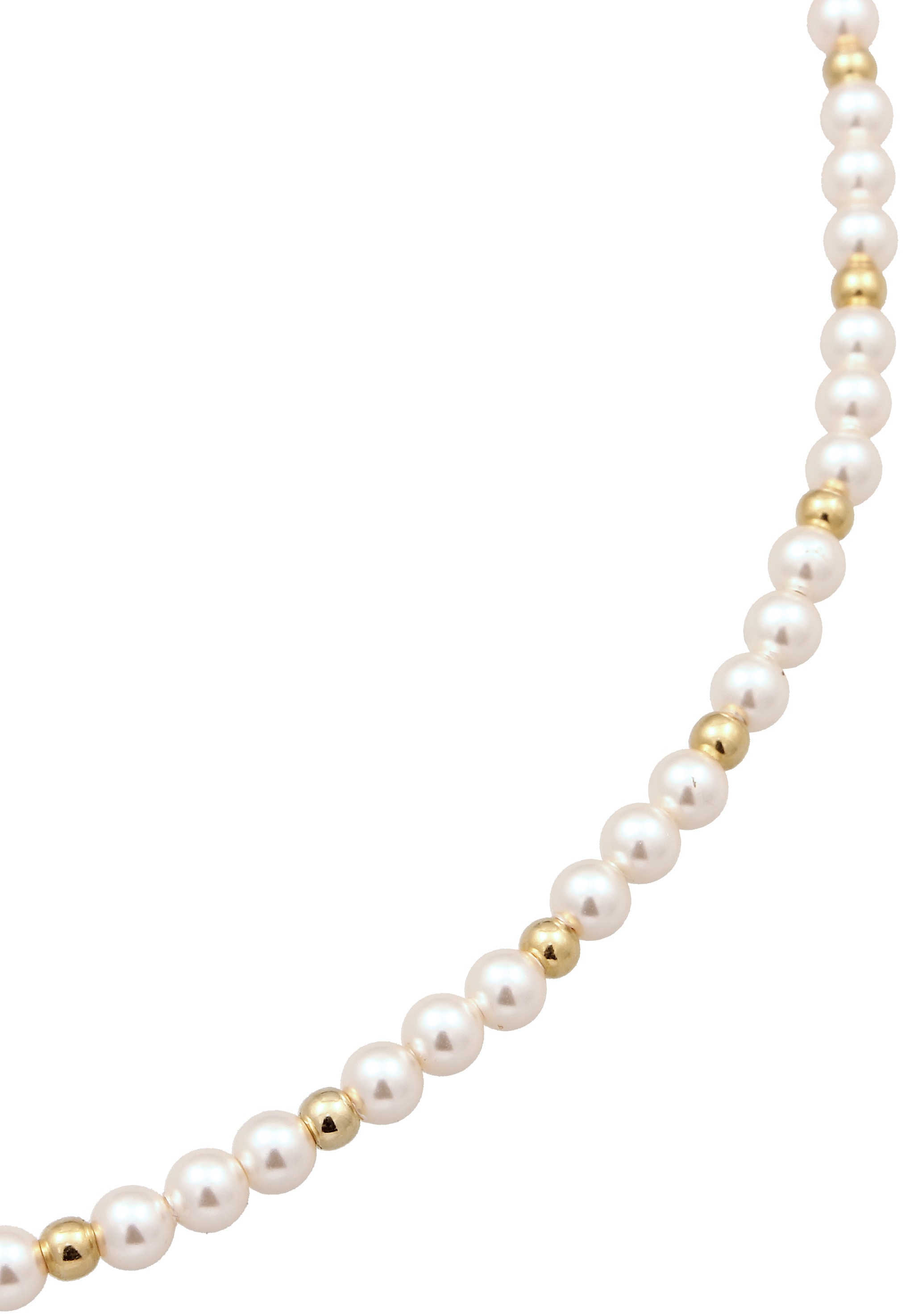 Elli Armreif »Armband Perlenarmband Perlen von Swarovski® Weiß 925 Sterling Silber vergoldet«