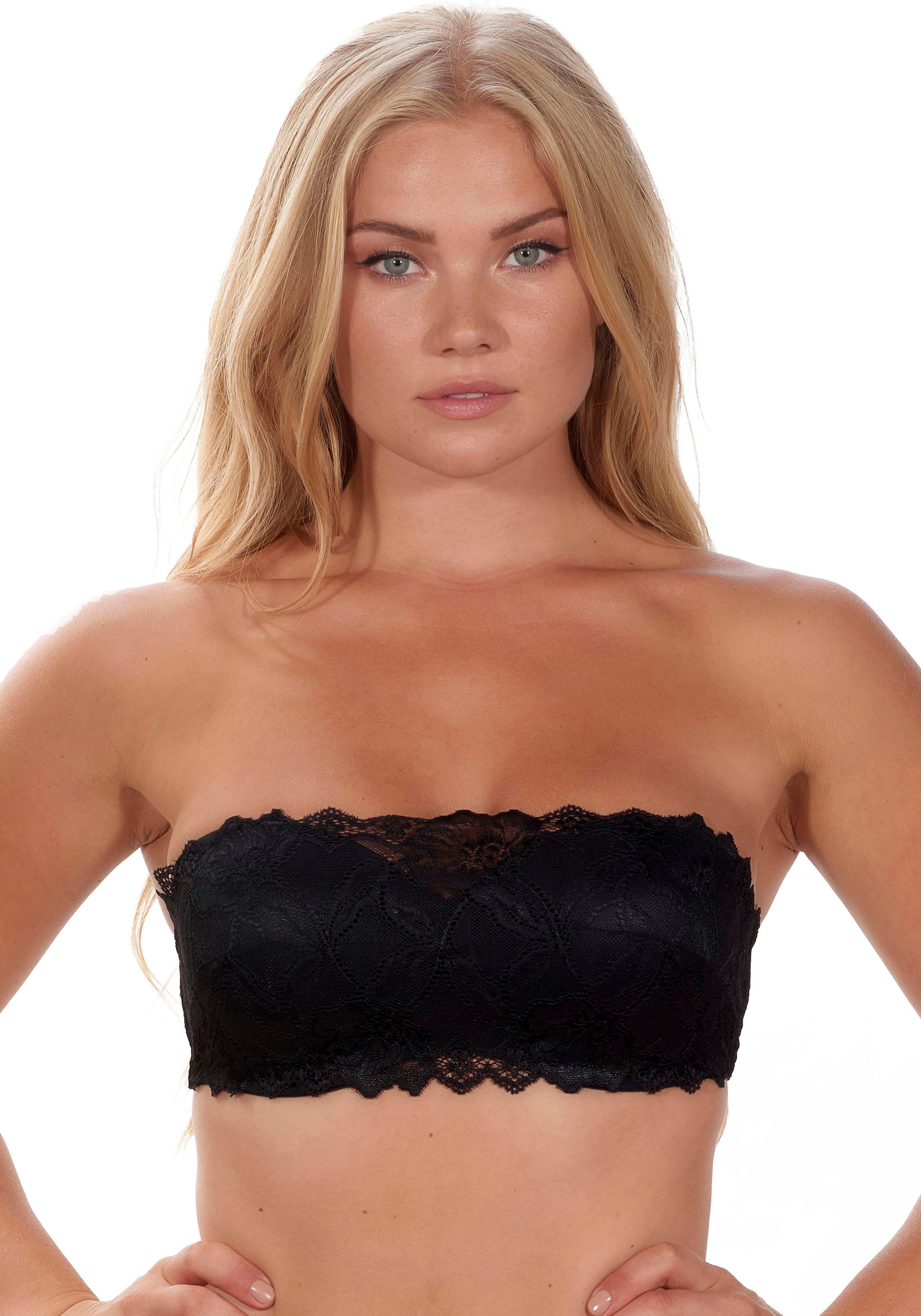 After Eden D-cup & up Bandeau-BH "ANNA" abnehmbare Träger, mit Schale, mit günstig online kaufen
