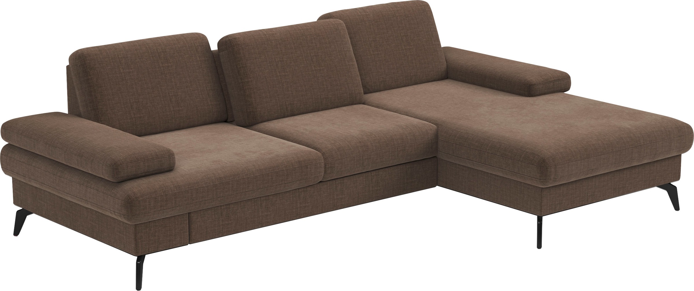 sit&more Ecksofa »Morris L-Form, inkl. Sitztiefenverstellung«, wahlweise mit Armteilverstellung, Bettfunktion & Bettkasten