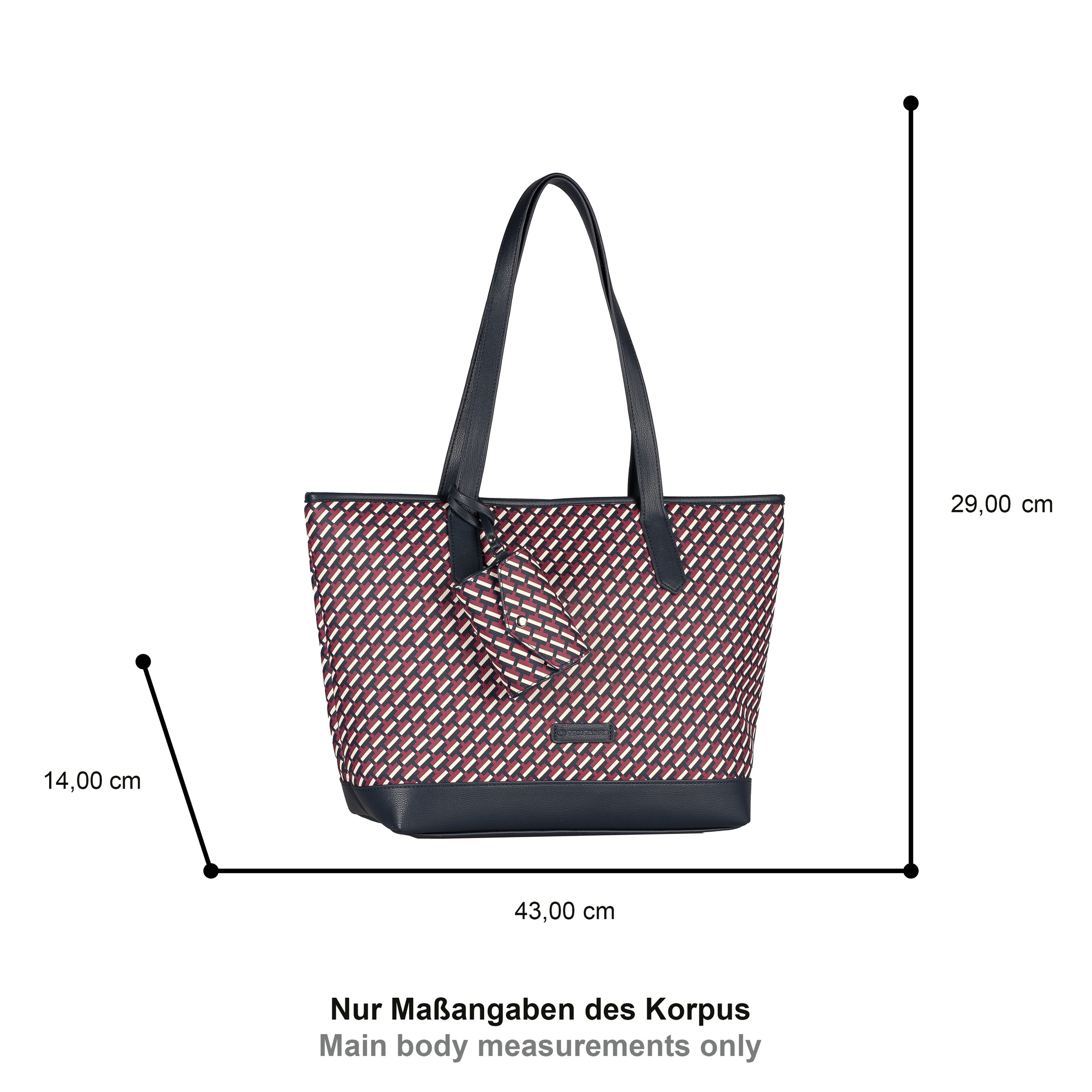 TOM TAILOR Shopper "Xenia" mit raffiniert geometrischen "T" Print des Logos günstig online kaufen