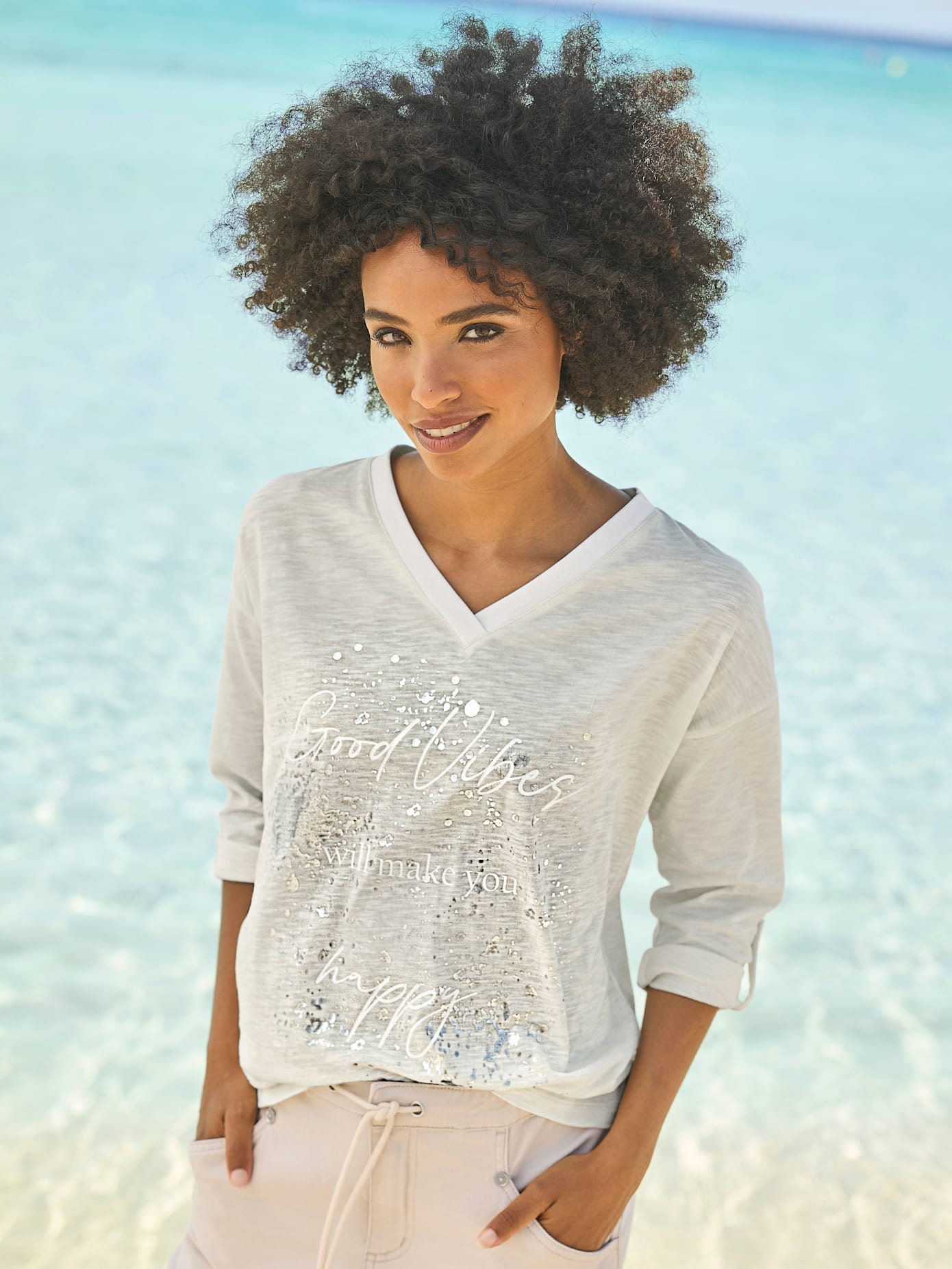 heine 3/4-Arm-Shirt "Shirt", 1 Stk. günstig online kaufen