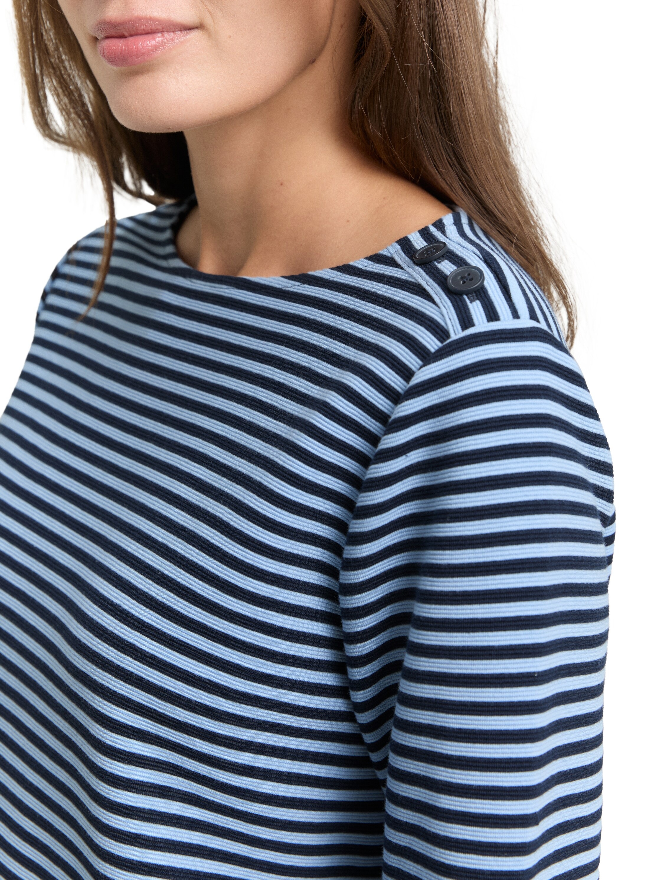 Thumbnail - TOM TAILOR Langarmshirt mit Knöpfen an der Schulter