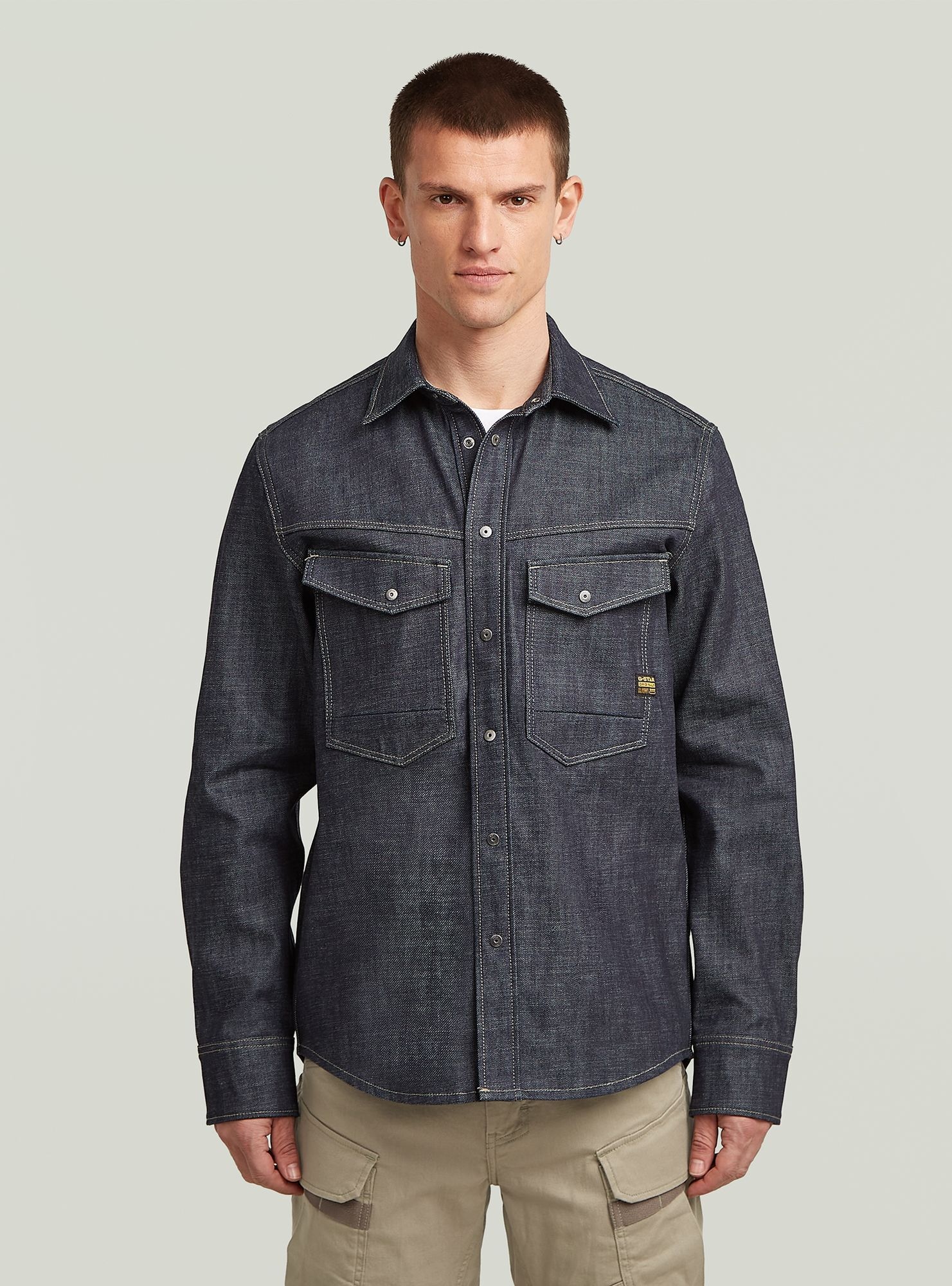 G-STAR Langarmshirt "Dakota Regular Selvedge Hemd" günstig online kaufen