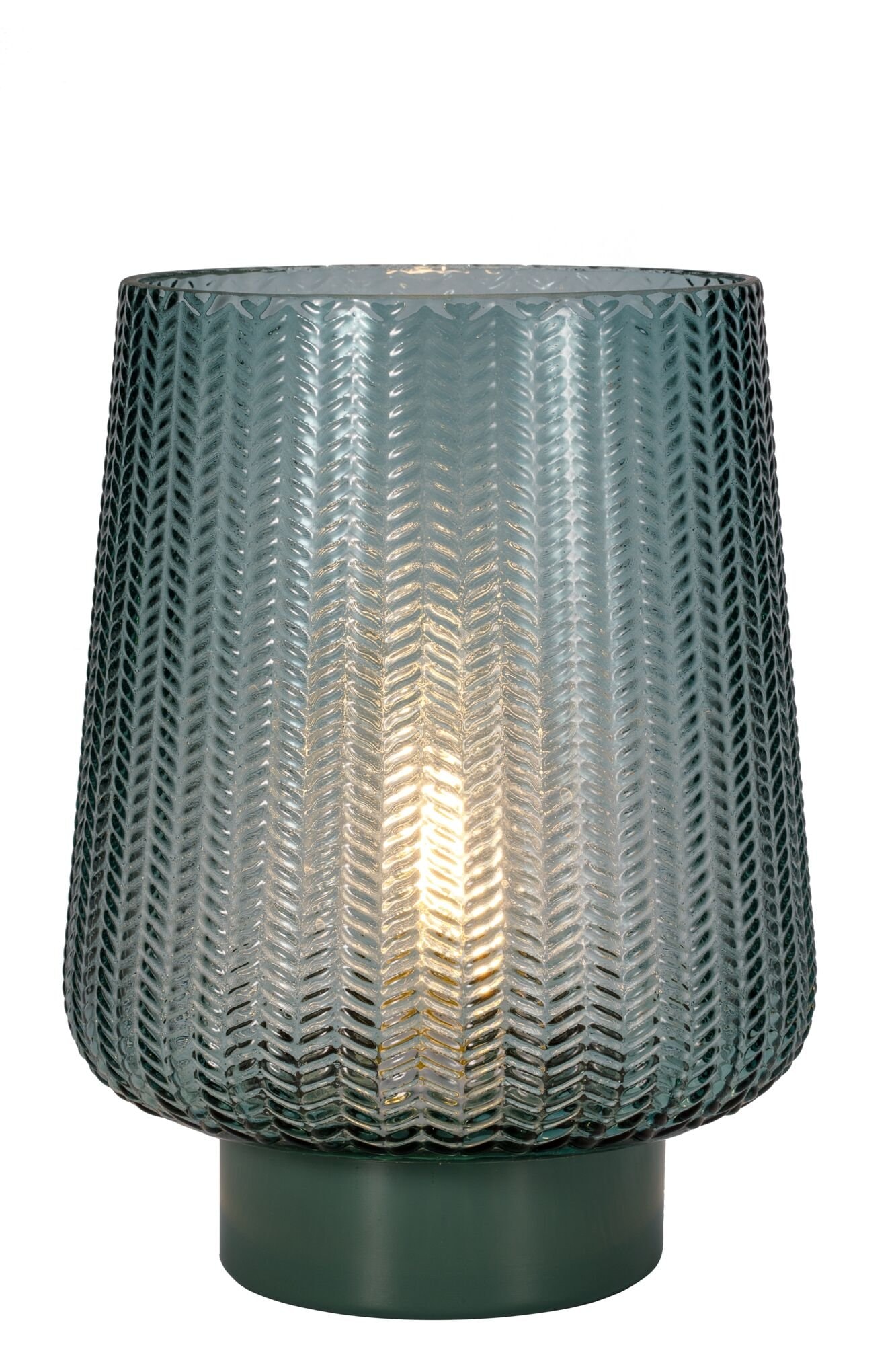 Pauleen LED Tischleuchte »Pretty Glamour mobile Türkis Glas/Metall« E27 Warmweiß E27, Timer Batterie