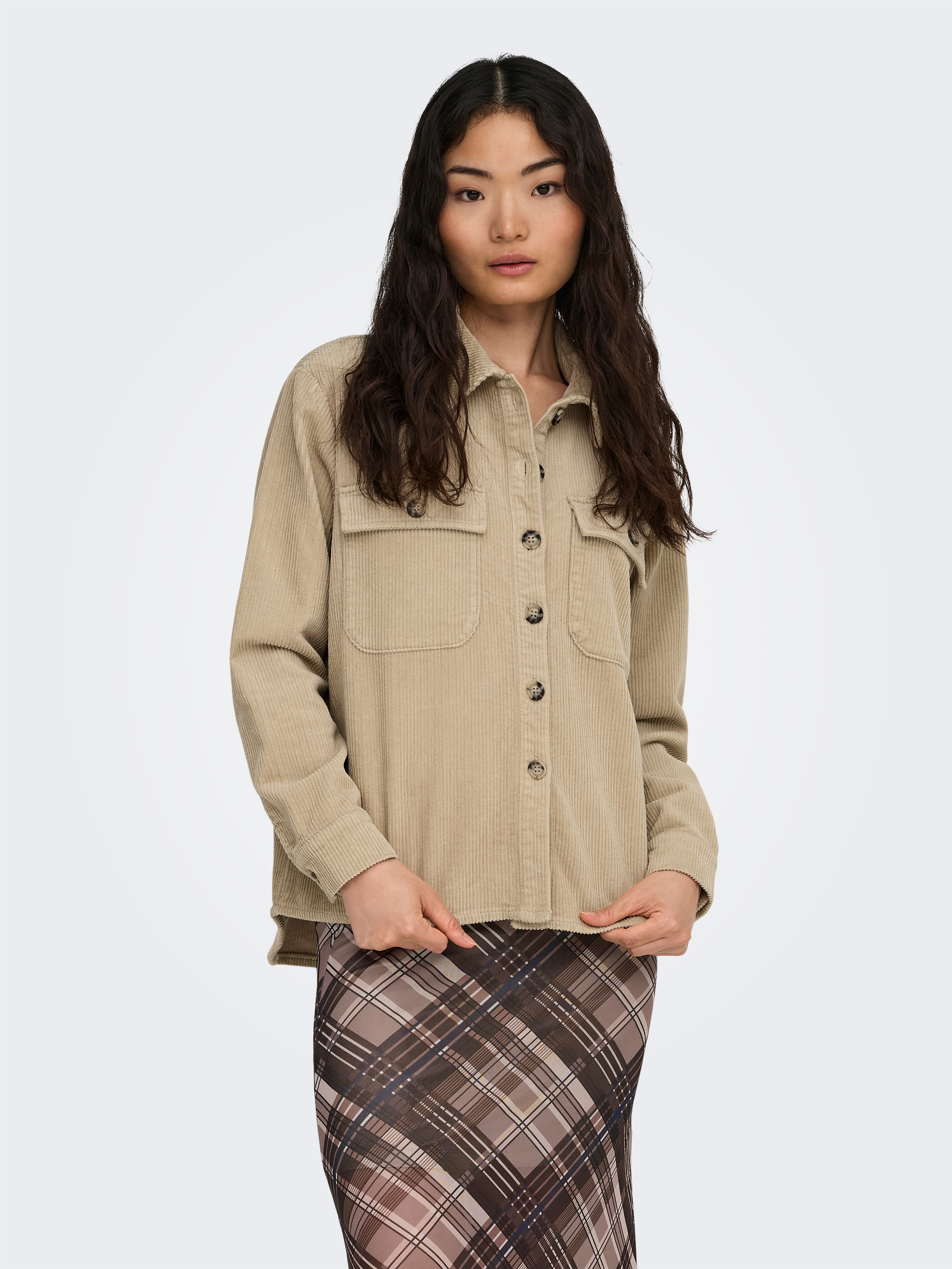 ONLY Cordjacke "ONLAMAZING L/S CORD SHACKET PNT" günstig online kaufen