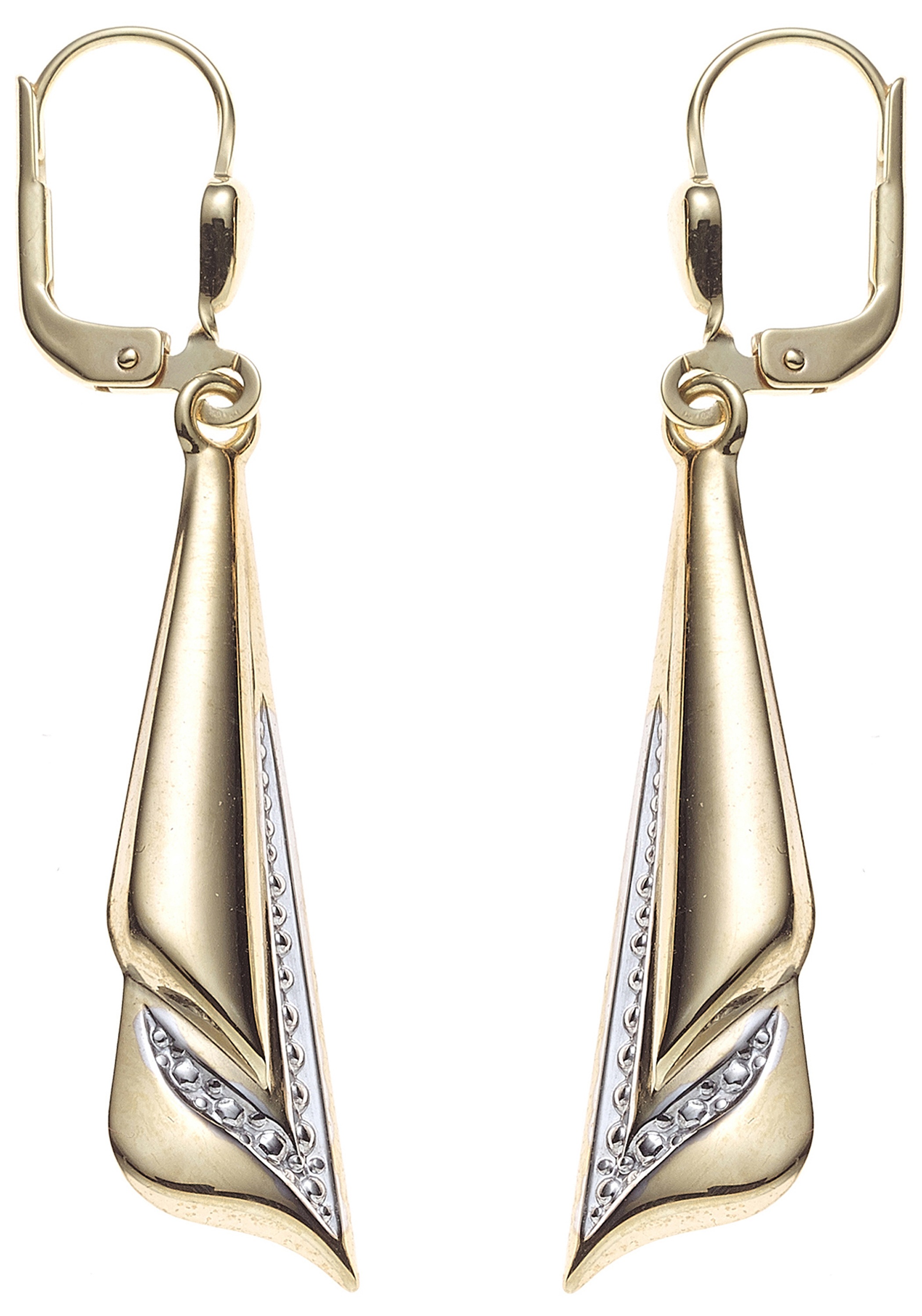 JOBO Paar Ohrhänger 333 Gold bicolor