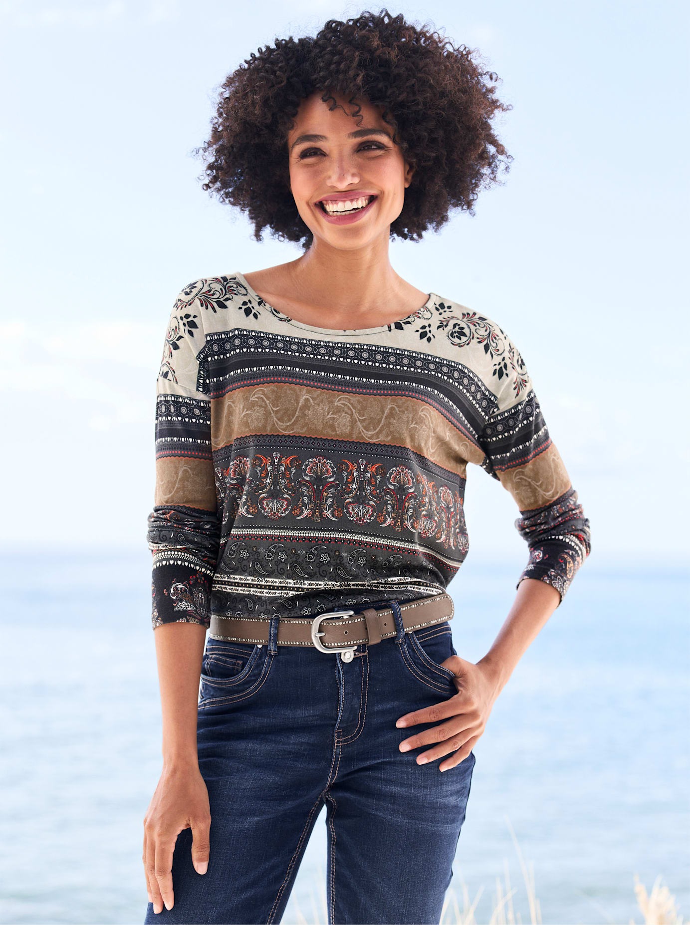 heine T-Shirt "Druck-Shirt" 1 Stk. tlg. günstig online kaufen