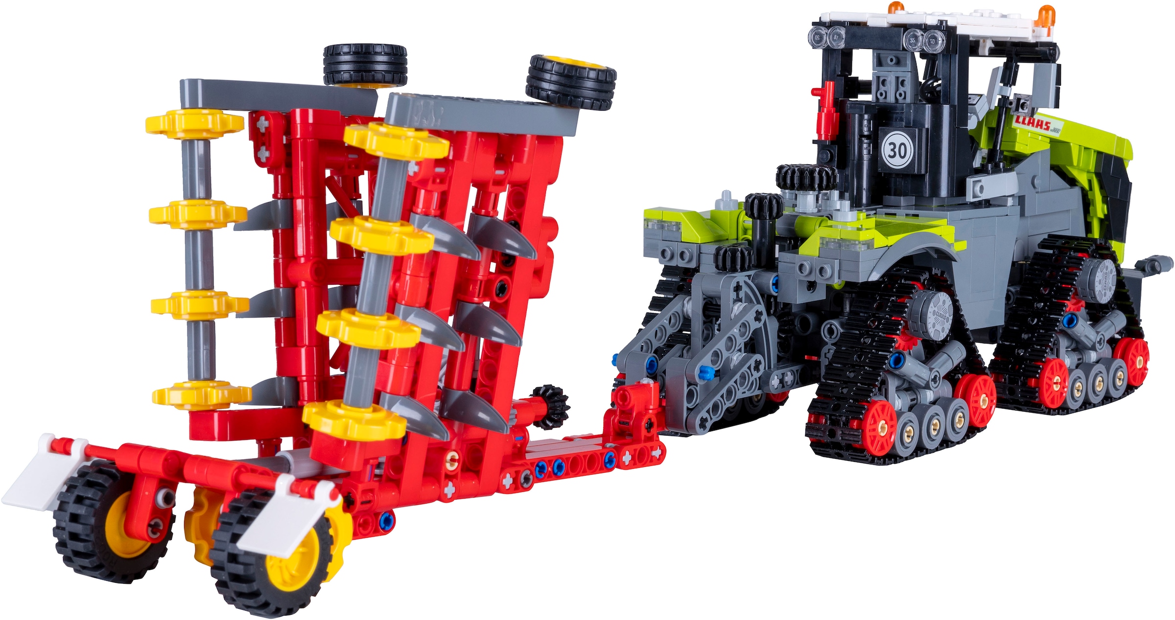 Jamara Konstruktions-Spielset »CaDA, Claas Xerion 5000 Trac TS 1:32 Bricks«, (1336 St.)