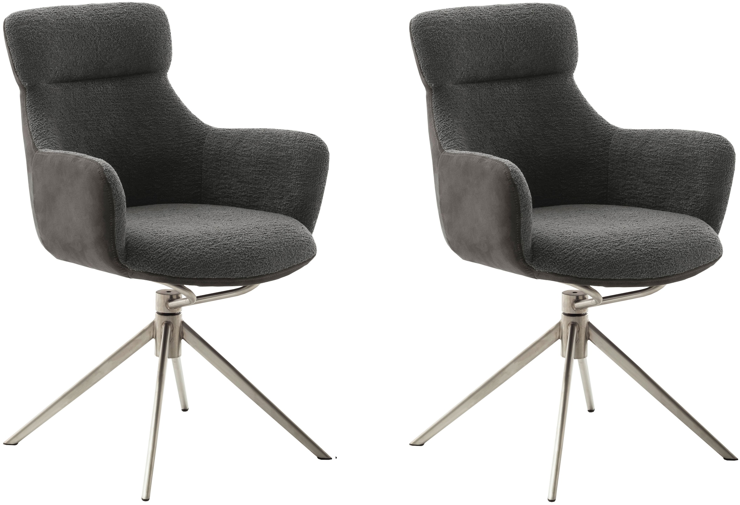 MCA furniture Esszimmerstuhl "PELION", Feingewebe, (2er-Set), drehbar 360, günstig online kaufen