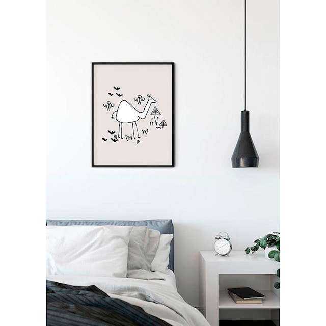 Komar Poster »Scibble Camel«, Tiere, (1 St.), Kinderzimmer, Schlafzimmer,  Wohnzimmer | BAUR