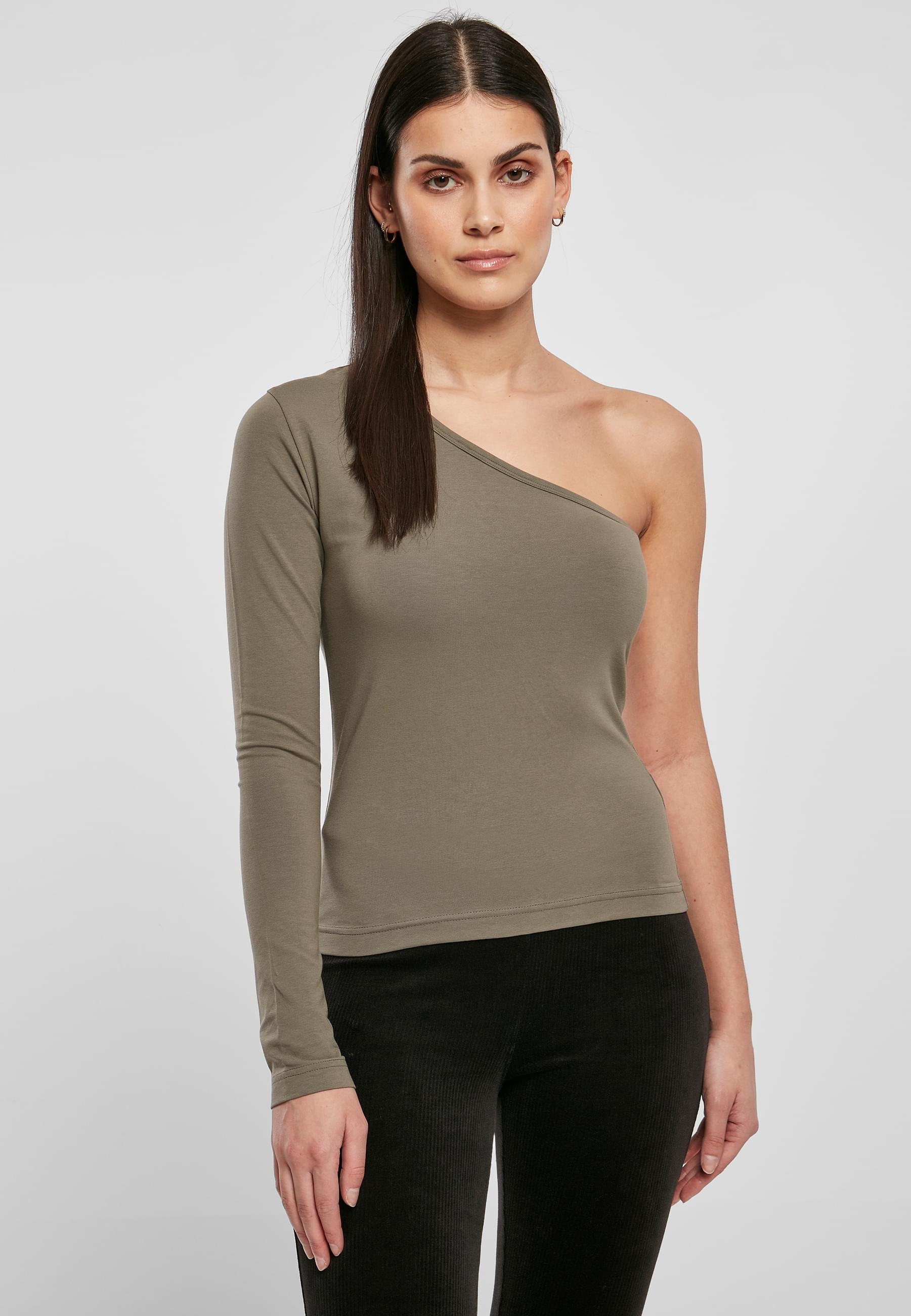 URBAN CLASSICS Langarmshirt »Urban Classics Damen Ladies Asymmetric Longsleeve«, (1 tlg.)