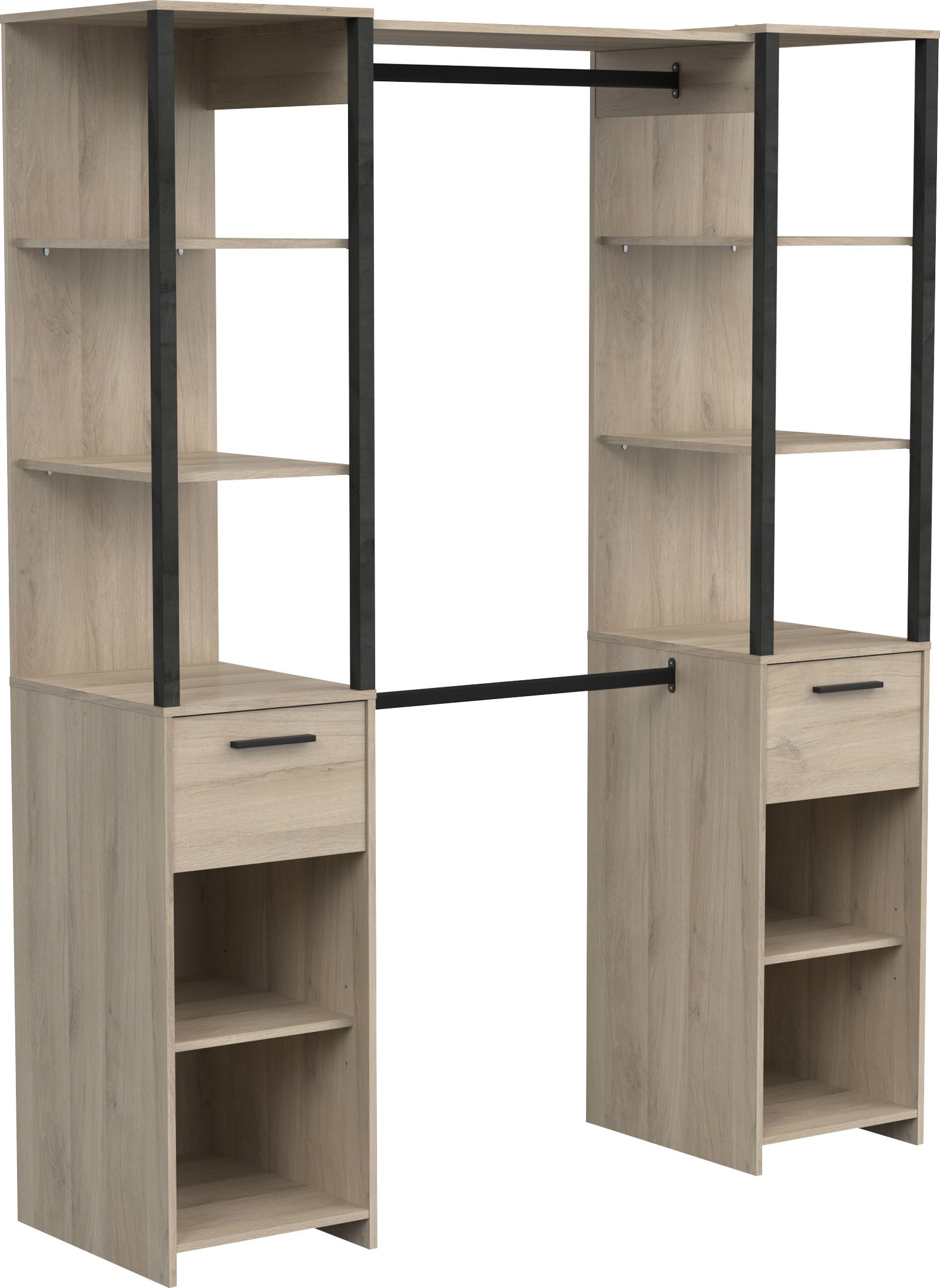 Demeyere GROUP Vorhang-Schrank »Gary«, (B/H/T ca. 160/200/50cm), platzsparendes Design