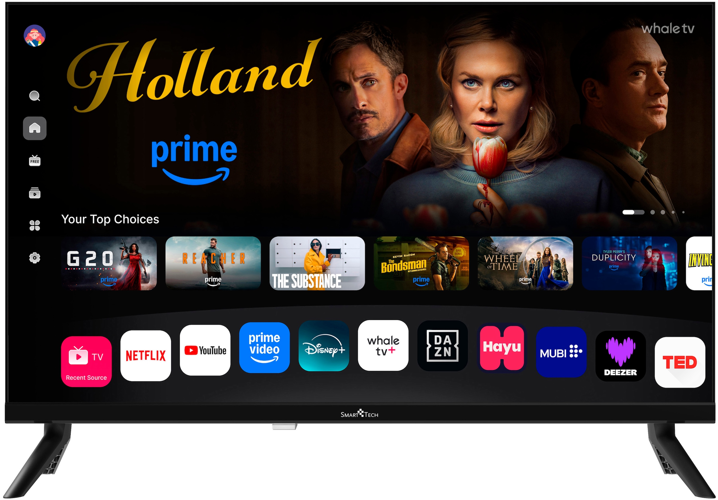 Smart Tech LED-Fernseher »24HH01V« 60 cm/24 ″ HD ready Smart-TV
