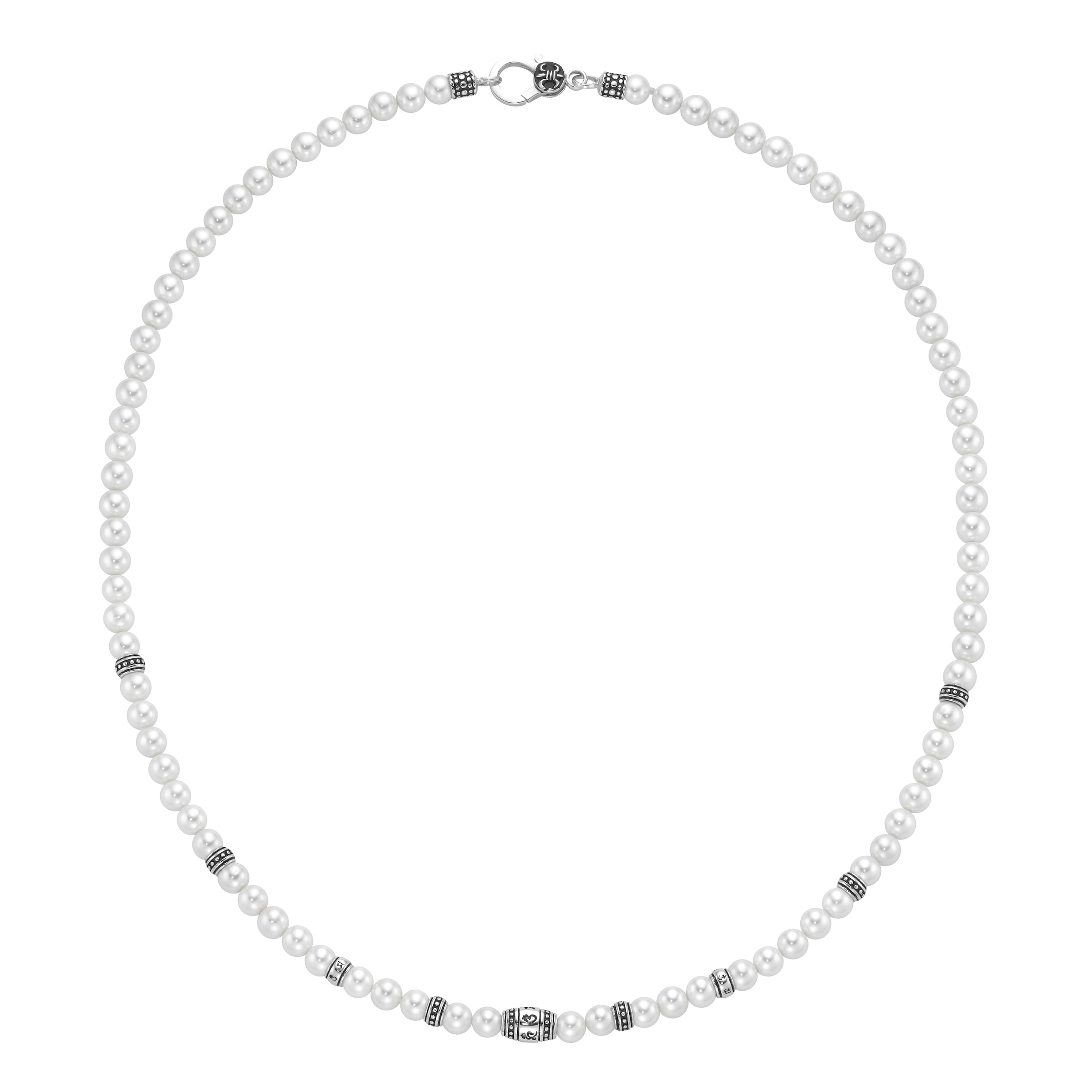 GIORGIO MARTELLO MILANO Collier »mit weißen Muschelkern-Perlen, Silber 925«
