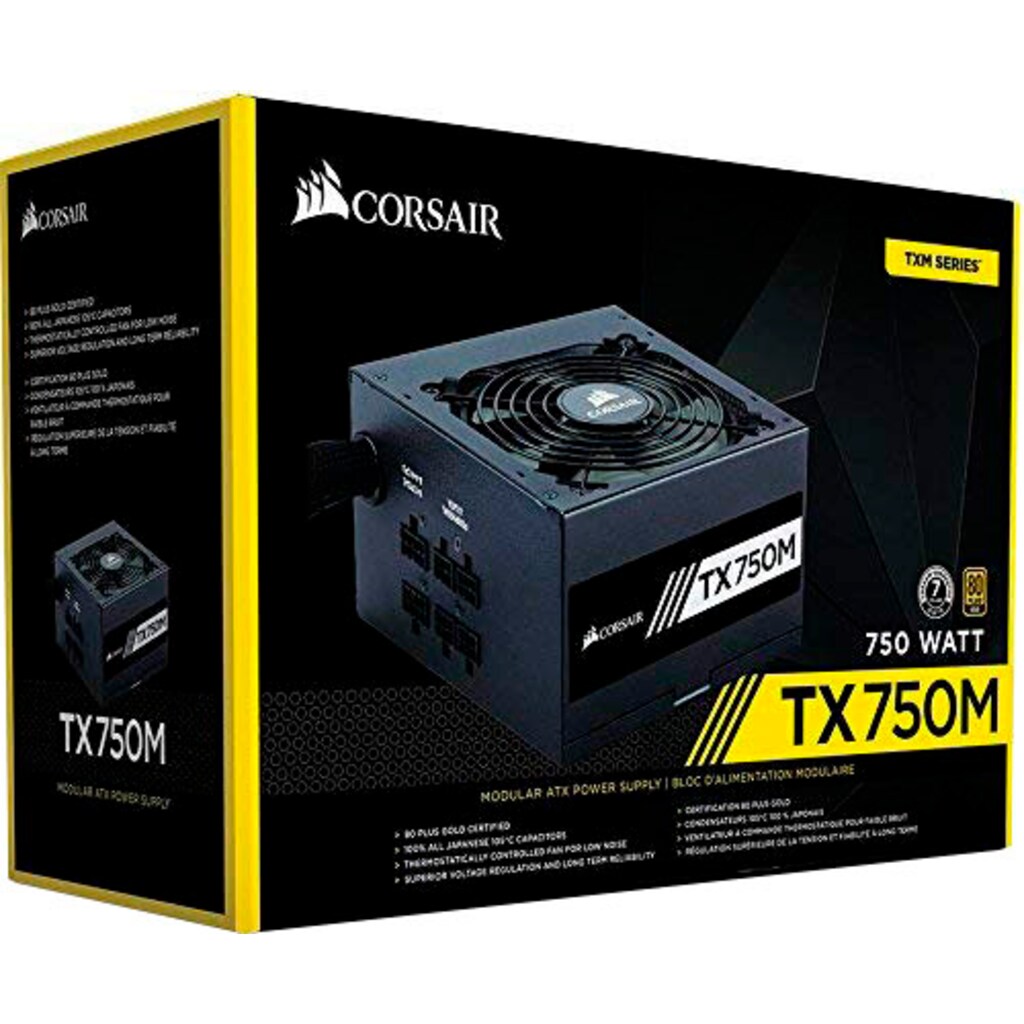 Corsair PC-Netzteil »Corsair TX750M PC-Netzteil«, (1 St.)