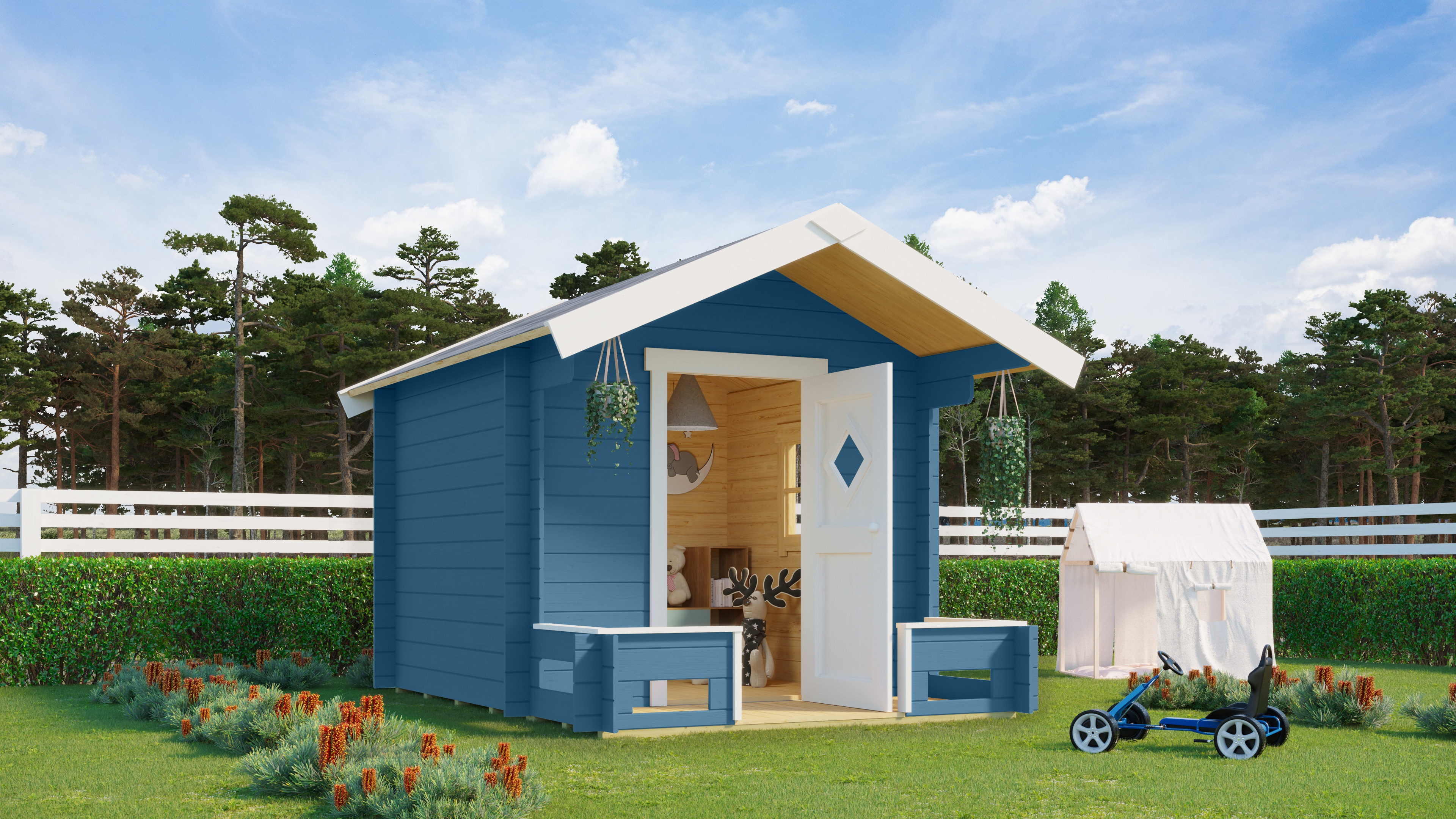Nordic Holz Spielhaus "PINOCCHIO" BxTxH: 219x270x188 cm