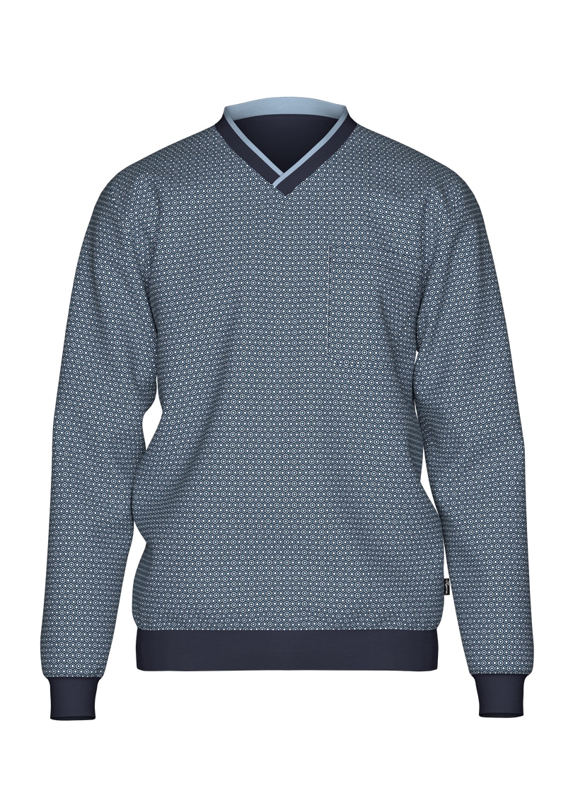 Trigema Schlafanzug »TRIGEMA Pyjama-Oberteil mit Allover-Retro-Print«, (1 tlg.)
