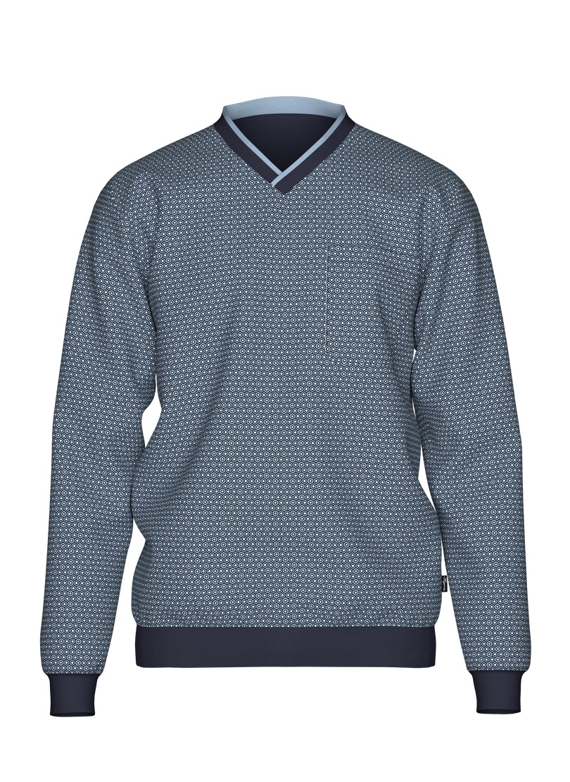 Trigema Schlafanzug "TRIGEMA Pyjama-Oberteil mit Allover-Retro-Print", (1 t günstig online kaufen