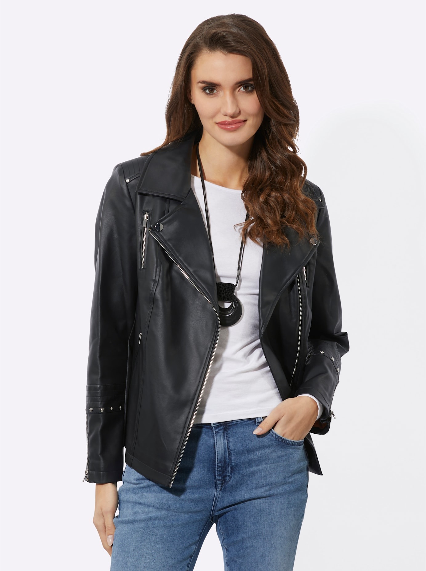 Inspirationen Lederimitatjacke, ohne Kapuze günstig online kaufen