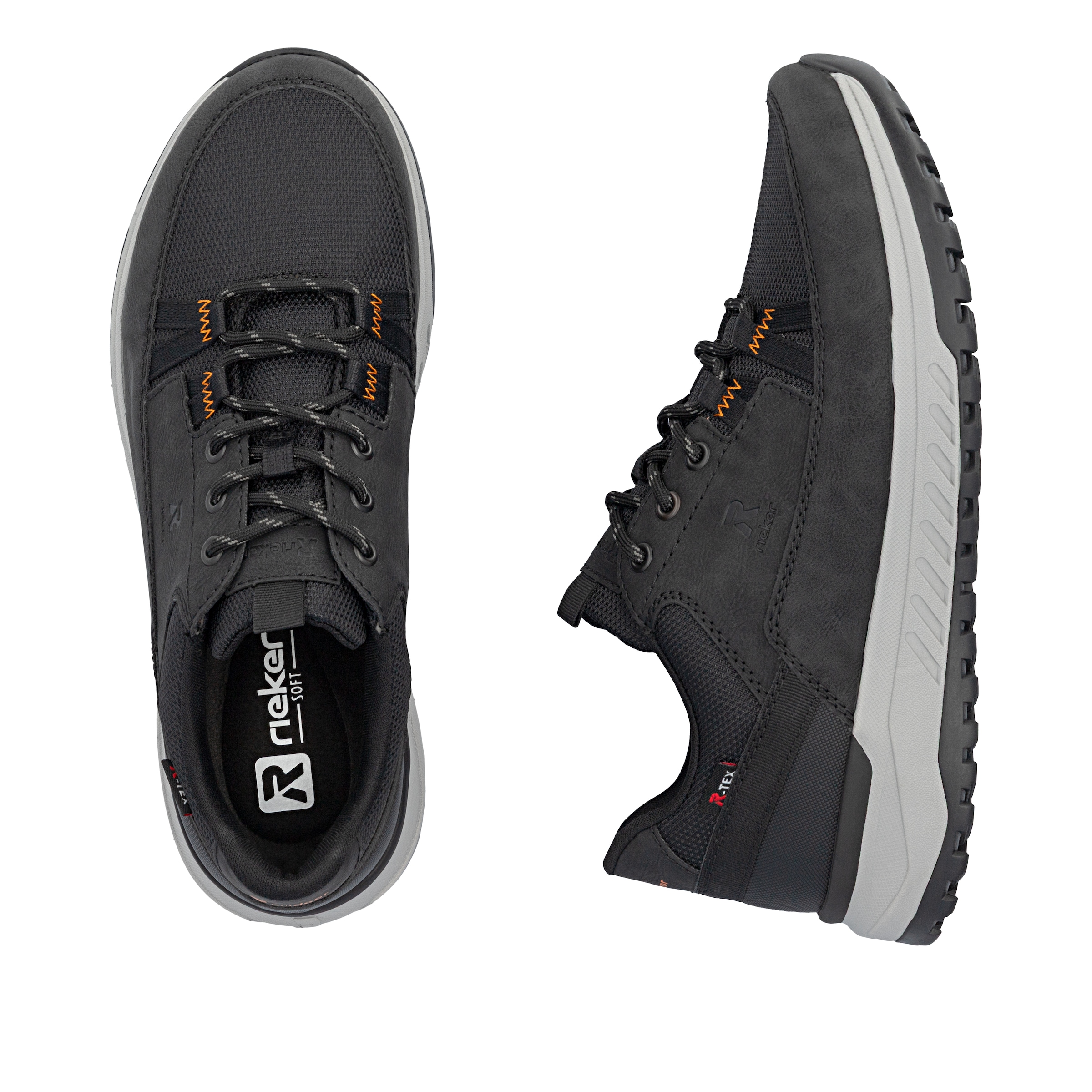 Rieker Sneaker  Schnürschuh, Halbschuh, Outdoorschuh mit Profilsohle, TEX-Membrane