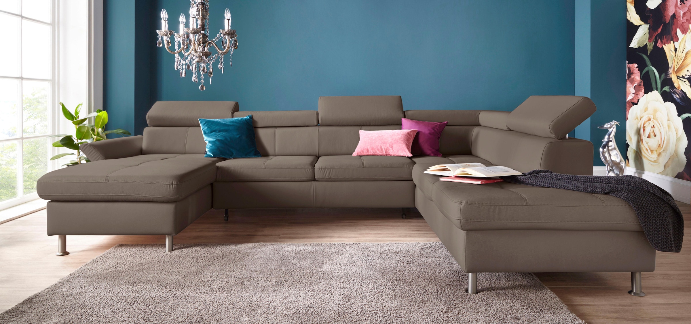 exxpo - sofa fashion Wohnlandschaft "Maretto, bequem und komfortabel, viel günstig online kaufen