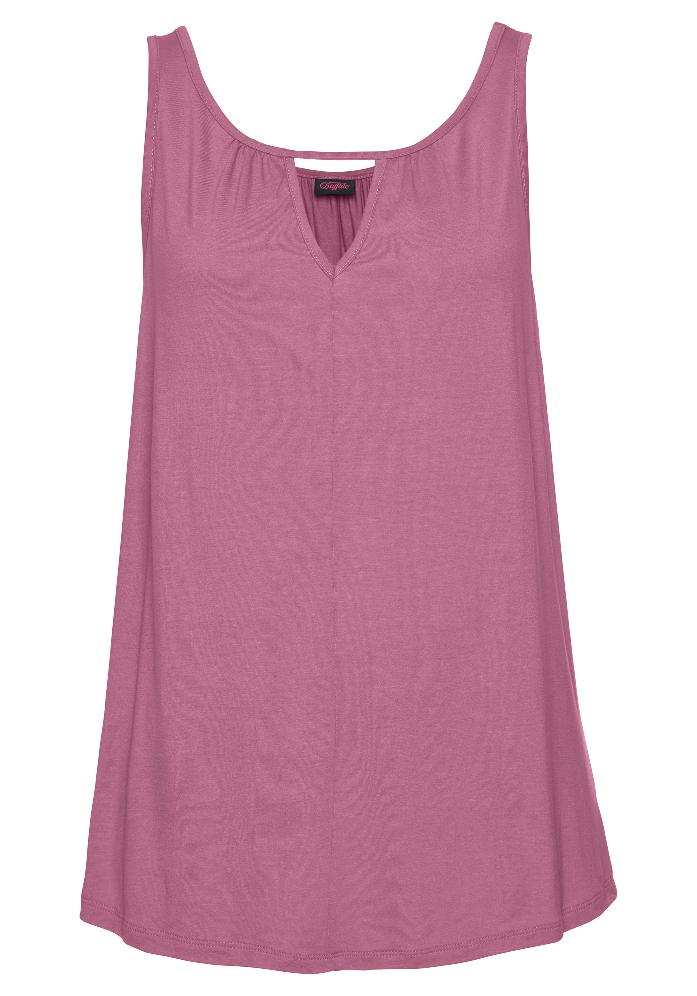 Buffalo Strandtop, mit leichter Raffung am Ausschnitt, Tanktop, Cut-Out