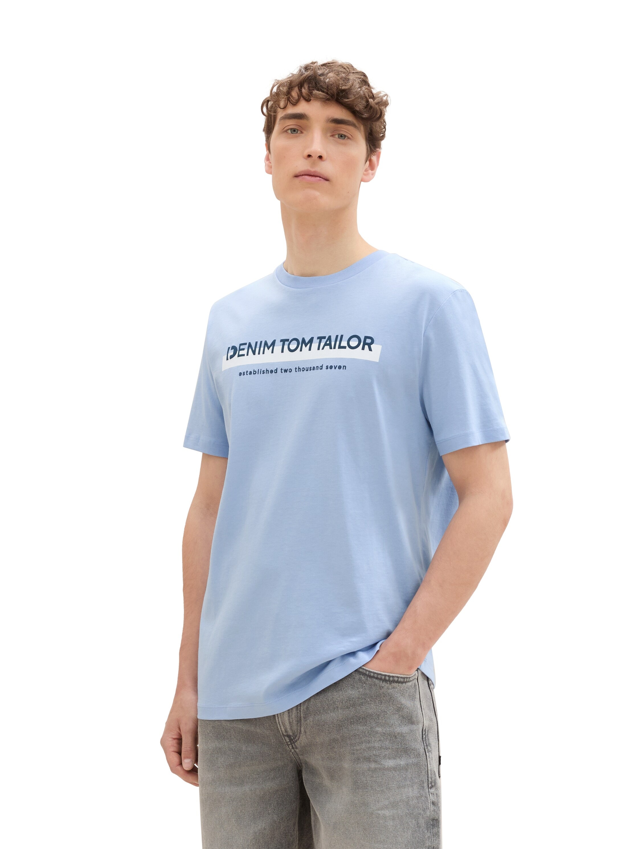 TOM TAILOR Denim T-Shirt, mit Logofrontprint günstig online kaufen