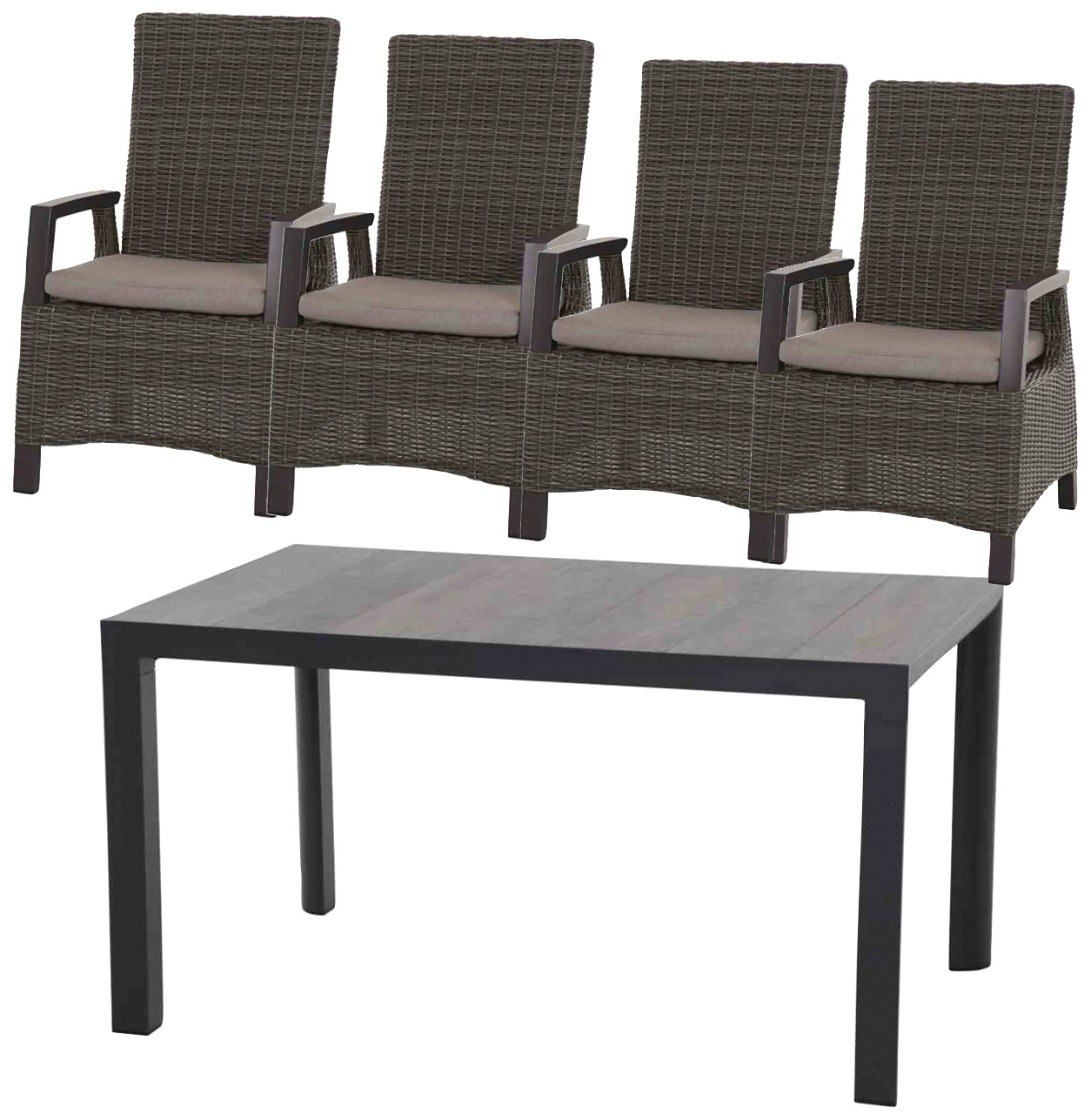 Siena Garden Garten-Essgruppe »Corido«, (5 tlg.) kaufen
