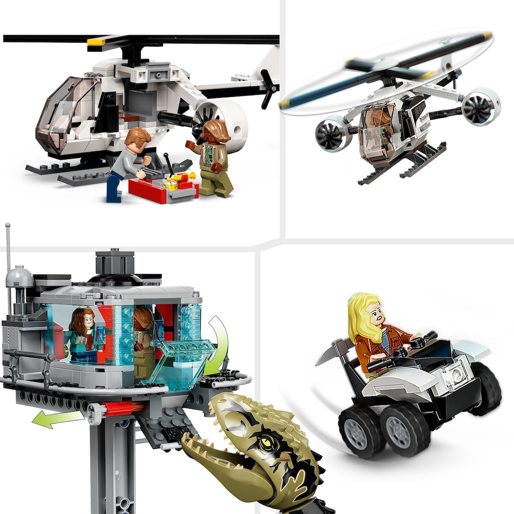 LEGO® Konstruktionsspielsteine »Giganotosaurus & Therizinosaurus Angriff (76949), LEGO® Jurassic World«, (810 St.)