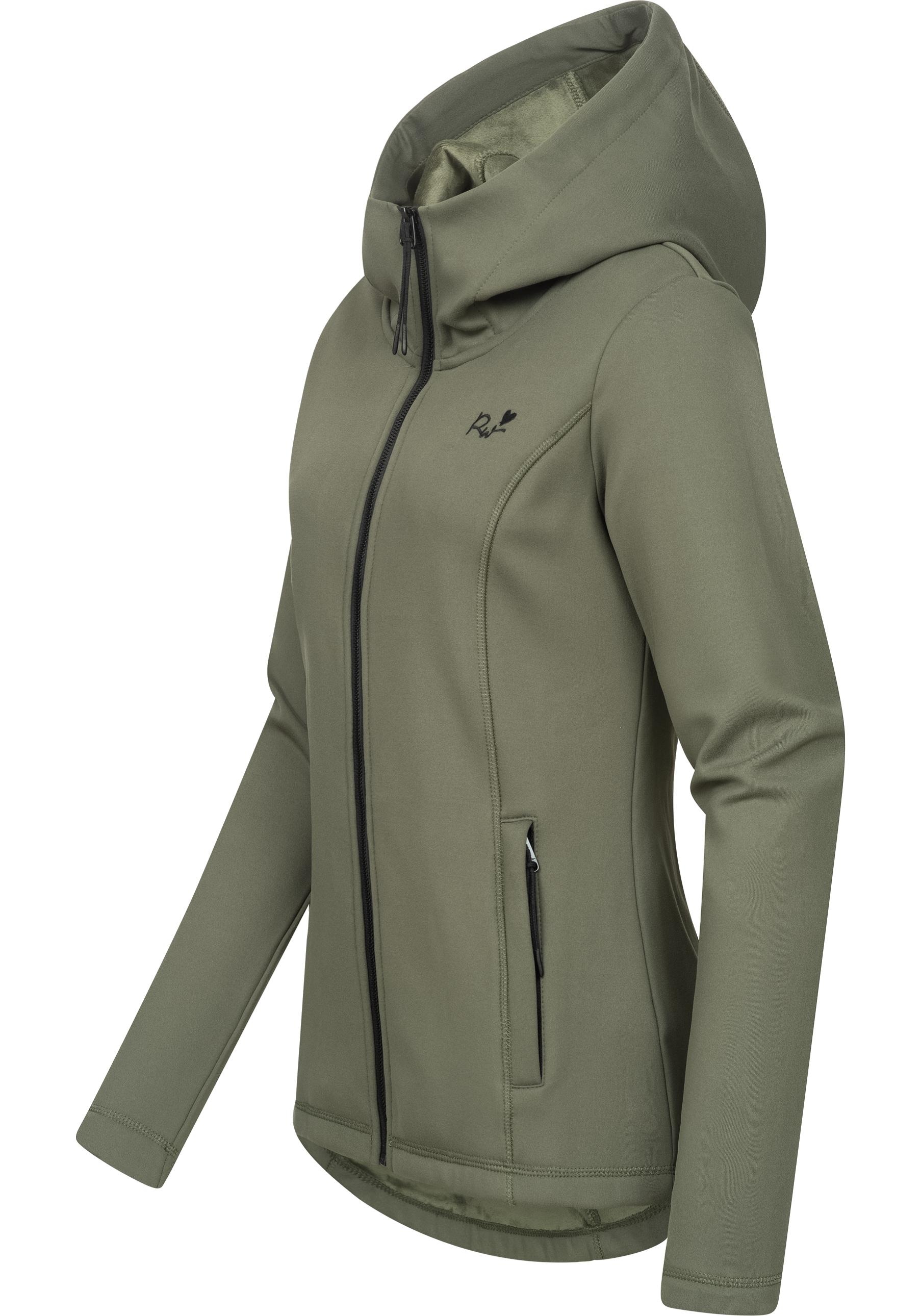 Ragwear Kapuzensweatjacke »Lyshka«, Sportliche weiche und elastische Kapuzenjacke