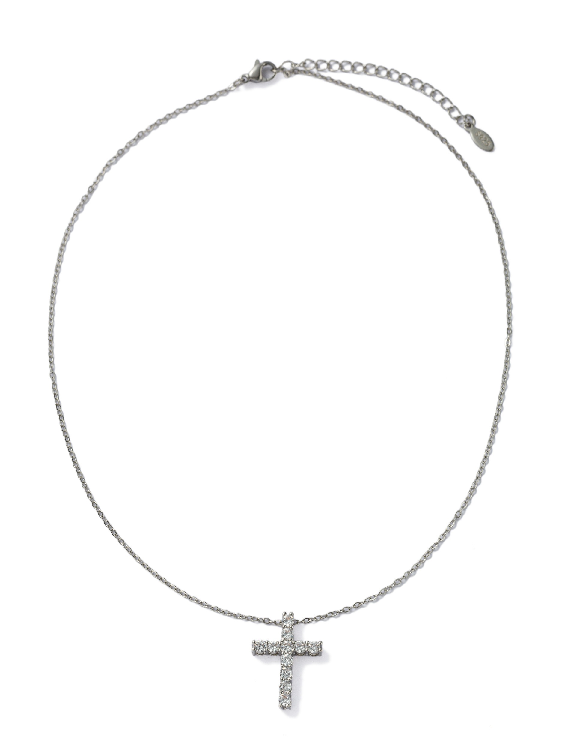 Aniston JEWELRY & WATCHES Kette mit Anhänger »Schmuck Geschenk Kupfer Halsschmuck Halskette Kreuzanhänger« Made in Germany - mit Glasstein
