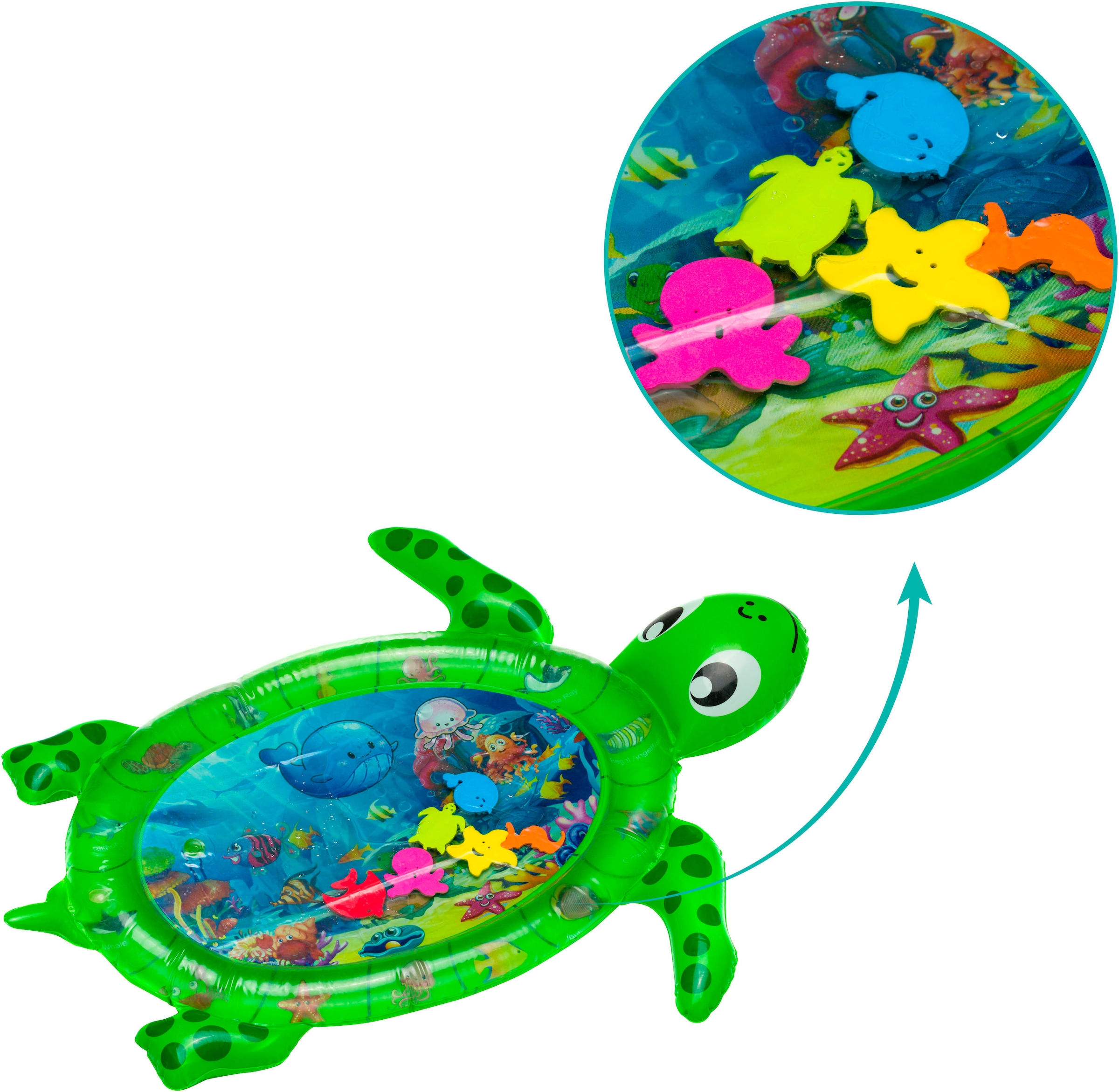 Fillikid Spielmatte »Wasserspielmatte Schildkröte«, teilweise mit Wasser befüllbar