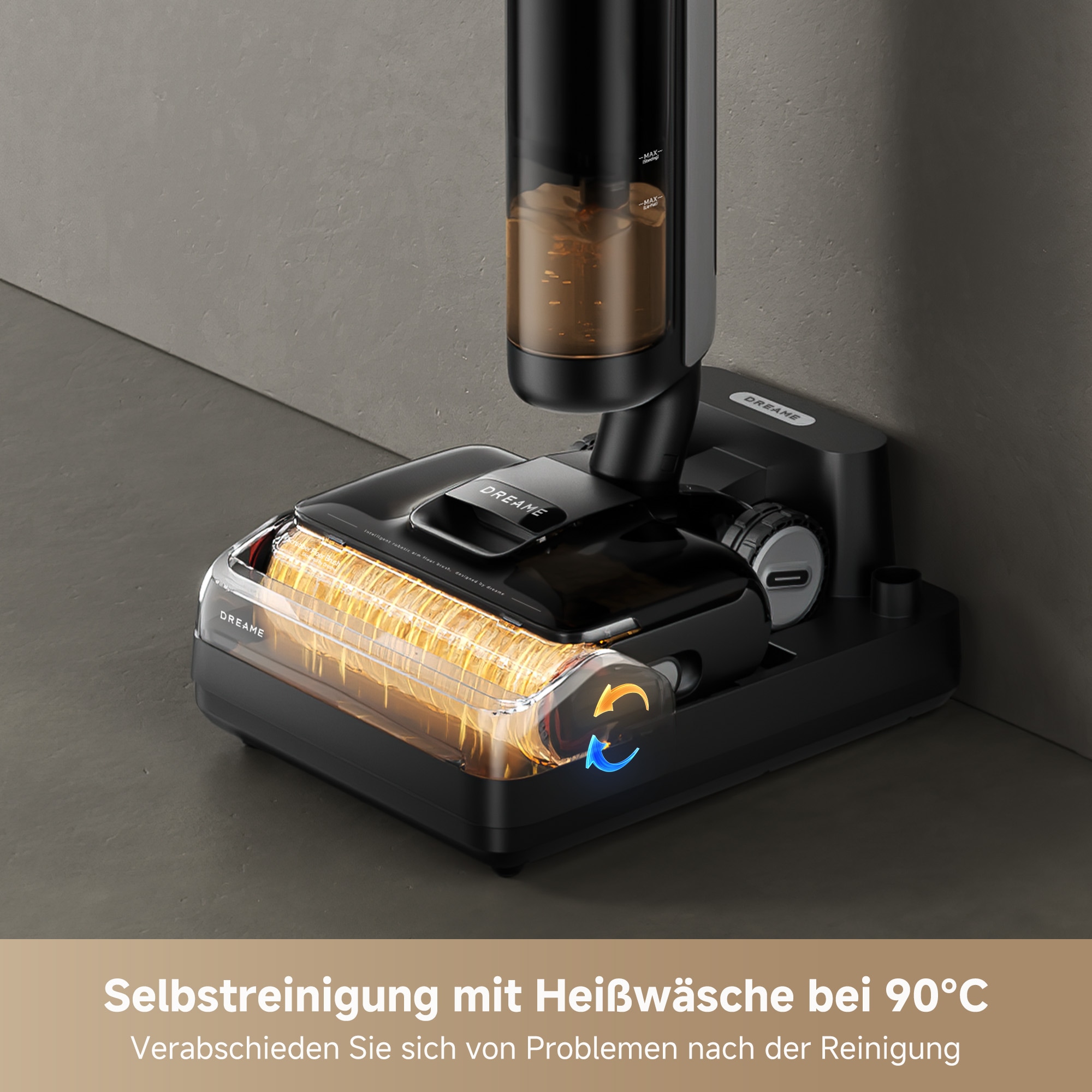 Dreame Nass-Trocken-Sauger »H12 Pro Flex Reach«, 18.000Pa Saugkraft, 180°-Design, Bürstenreinigung, Doppel-Kantenbürste