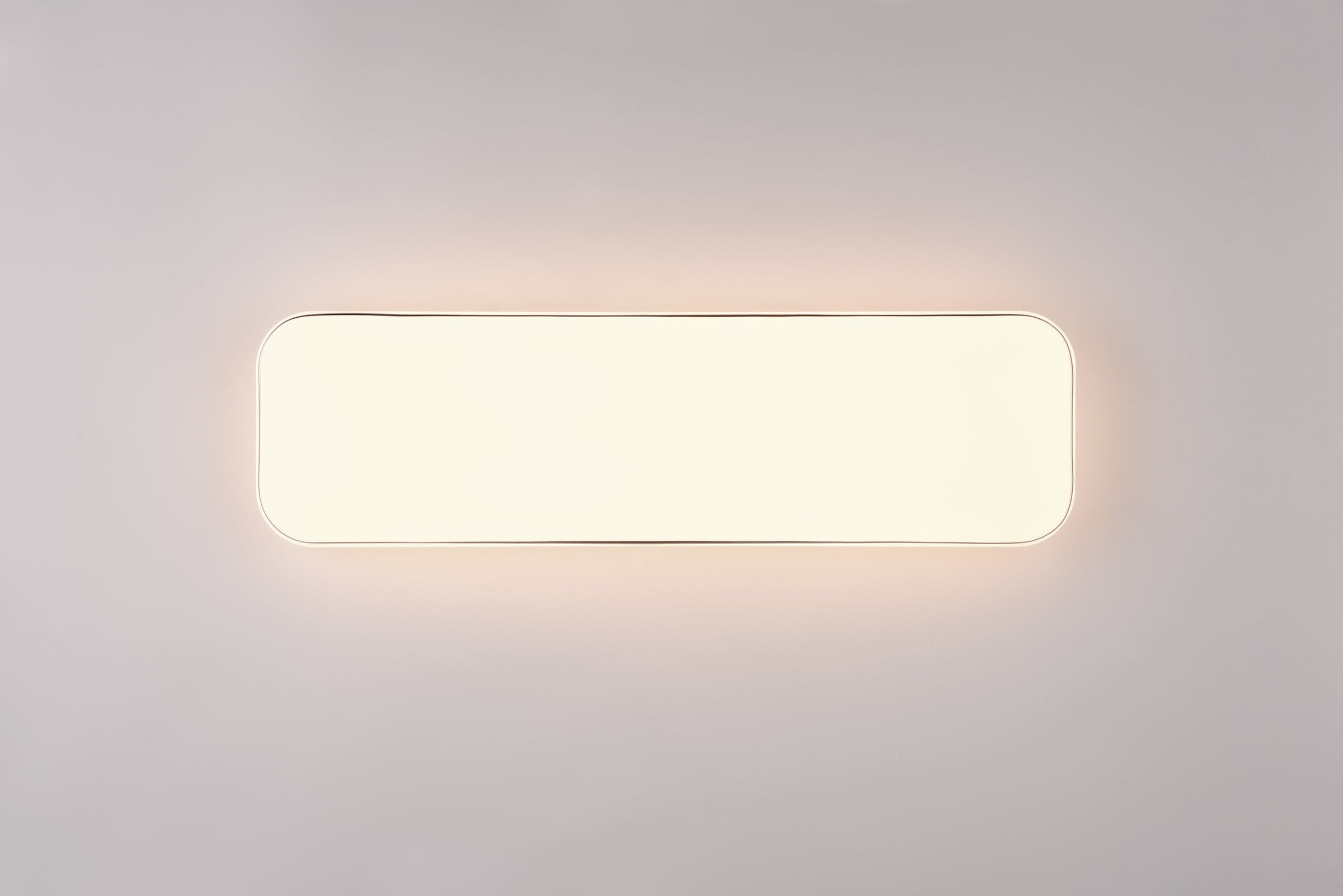 REALITY Leuchten LED Deckenleuchte »BLANCA, elegant schlichte weiße LED Deckenlampe, 60x17 cm, warmweiß«, 1 flammig, Leuchtmittel LED-Board | LED fest integriert, 3-Stufen dimmbar über Wandschalter, Deckenlampe für Büro Flur Treppe