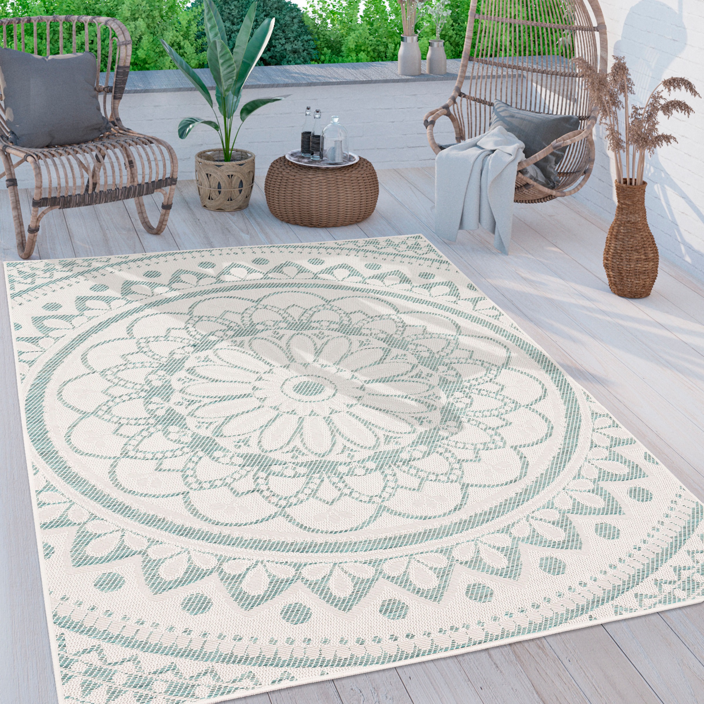 Paco Home Teppich "Brescia 471" rechteckig 4 mm Höhe Flachgewebe, modernes günstig online kaufen