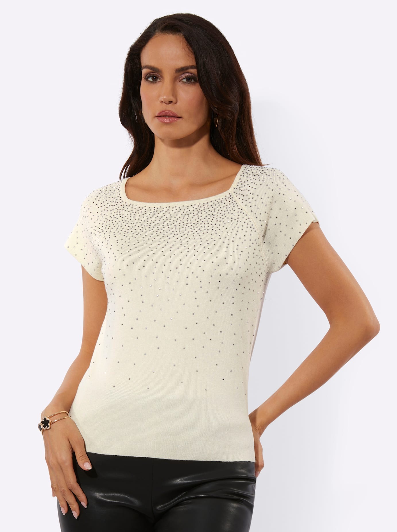 creation L Rundhalspullover "Lyocell-Viskose-Pullover" günstig online kaufen