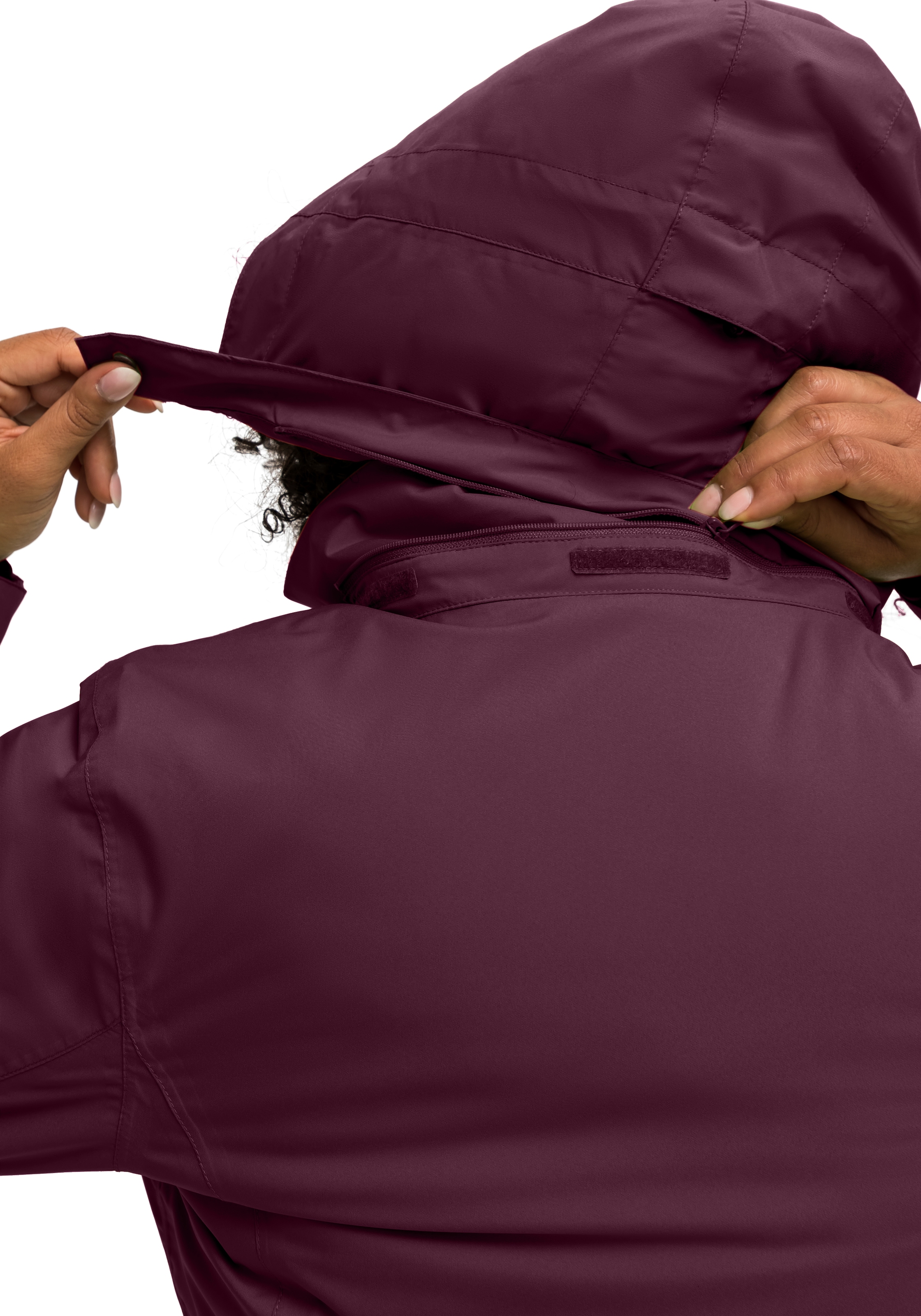 Maier Sports Outdoorjacke »Metor Therm Rec W«, Damen Regenjacke, atmungsaktiv wasserdicht, wattierte Funktionsjacke