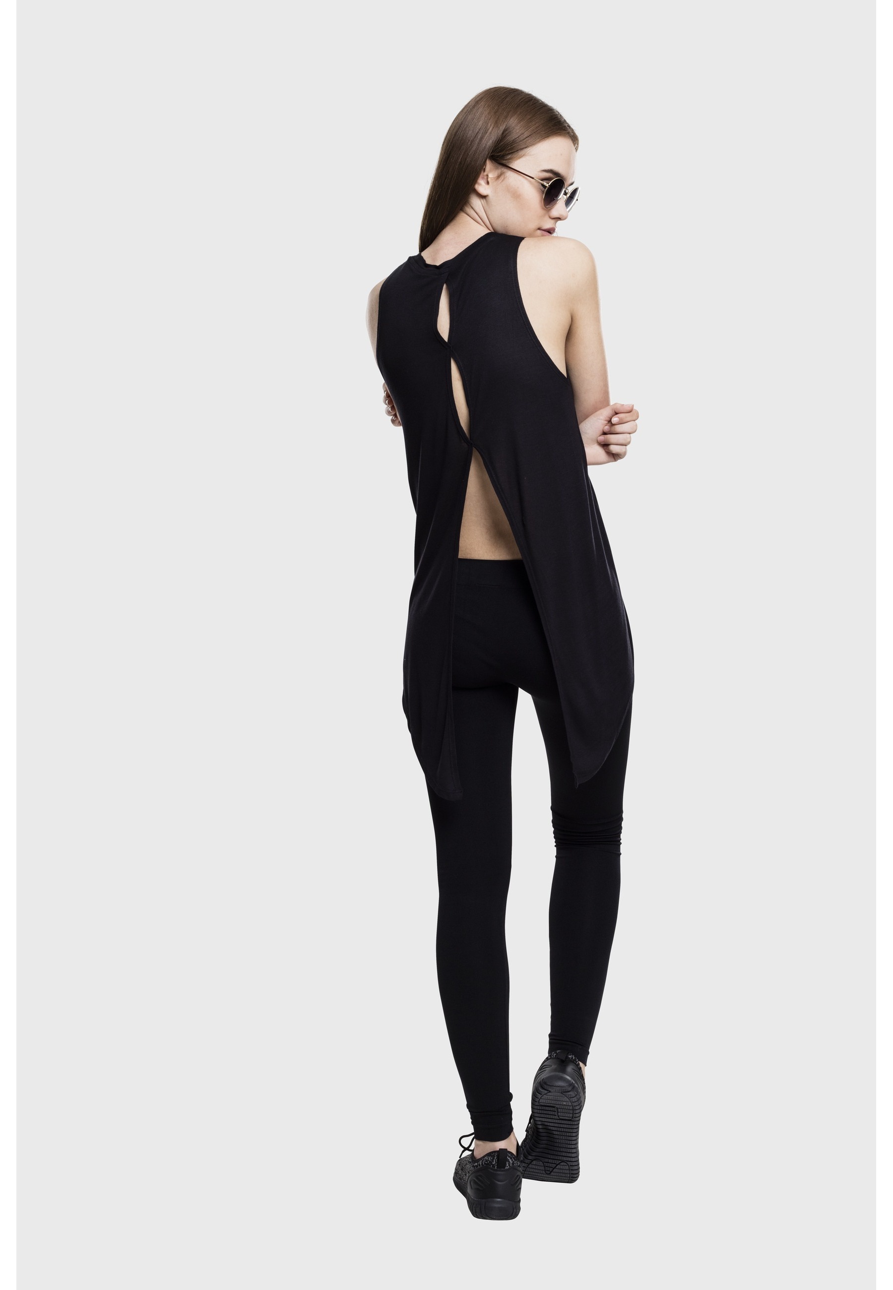 URBAN CLASSICS Tanktop »Urban Classics Damen Ladies HiLo Viscose Top« 1 Stk.