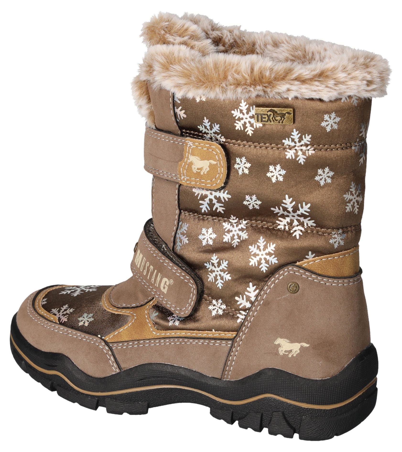 Mustang Shoes Winterstiefel, Winterstiefel, Klettstiefel in bequemer Weite