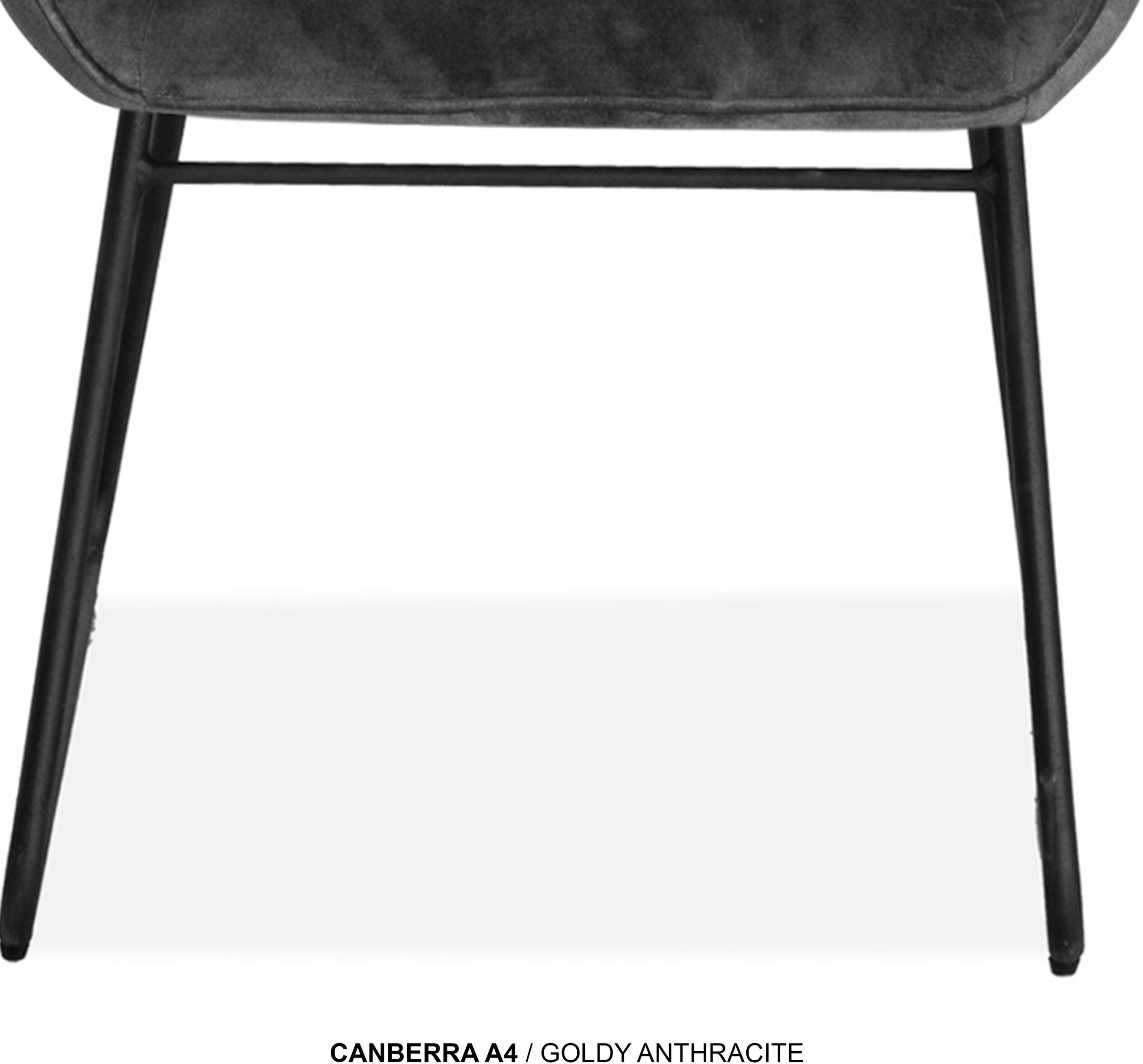 OMG Design Esszimmerstuhl »Canberra« (Set) 1 Stk.Esszimmerstuhl, pflegeleichter Samtvelour Bezug