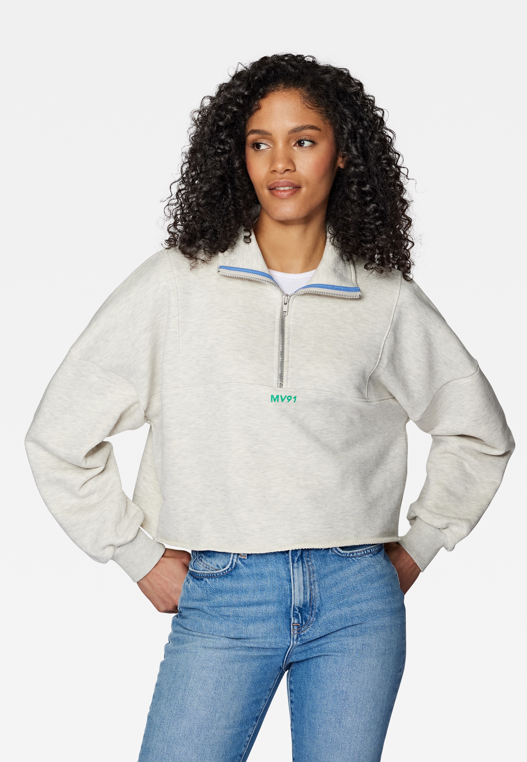 Mavi Langarmshirt »ZIP UP SWEATSHIRT«, Sweatshirt mit Reißverschluss