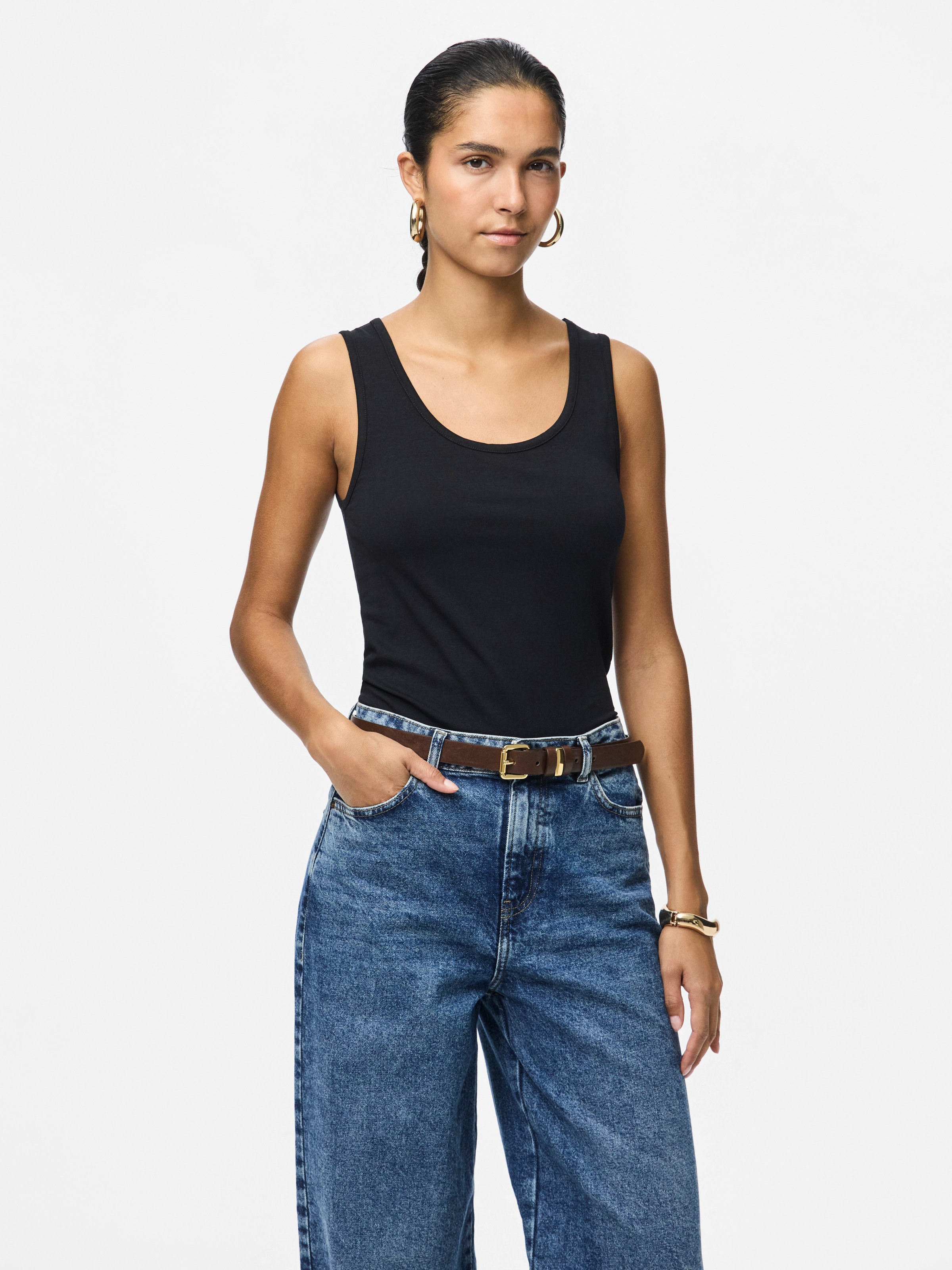 Thumbnail - pieces Tanktop "PCAMELIA TANK TOP 2-PACK JRS NOOS BC" 2er-Pack, mit klassischen Farben